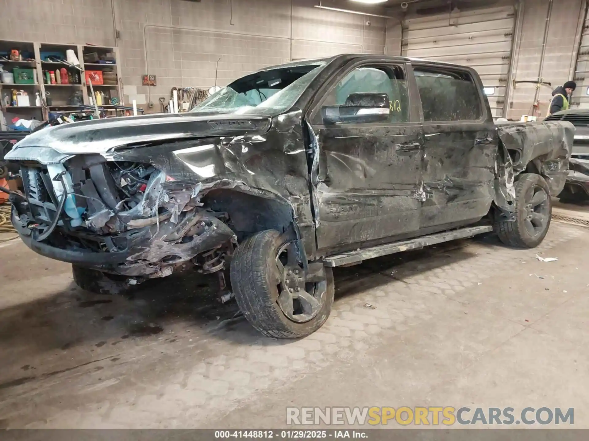 2 Photograph of a damaged car 1C6RRFFG3KN721950 RAM 1500 2019