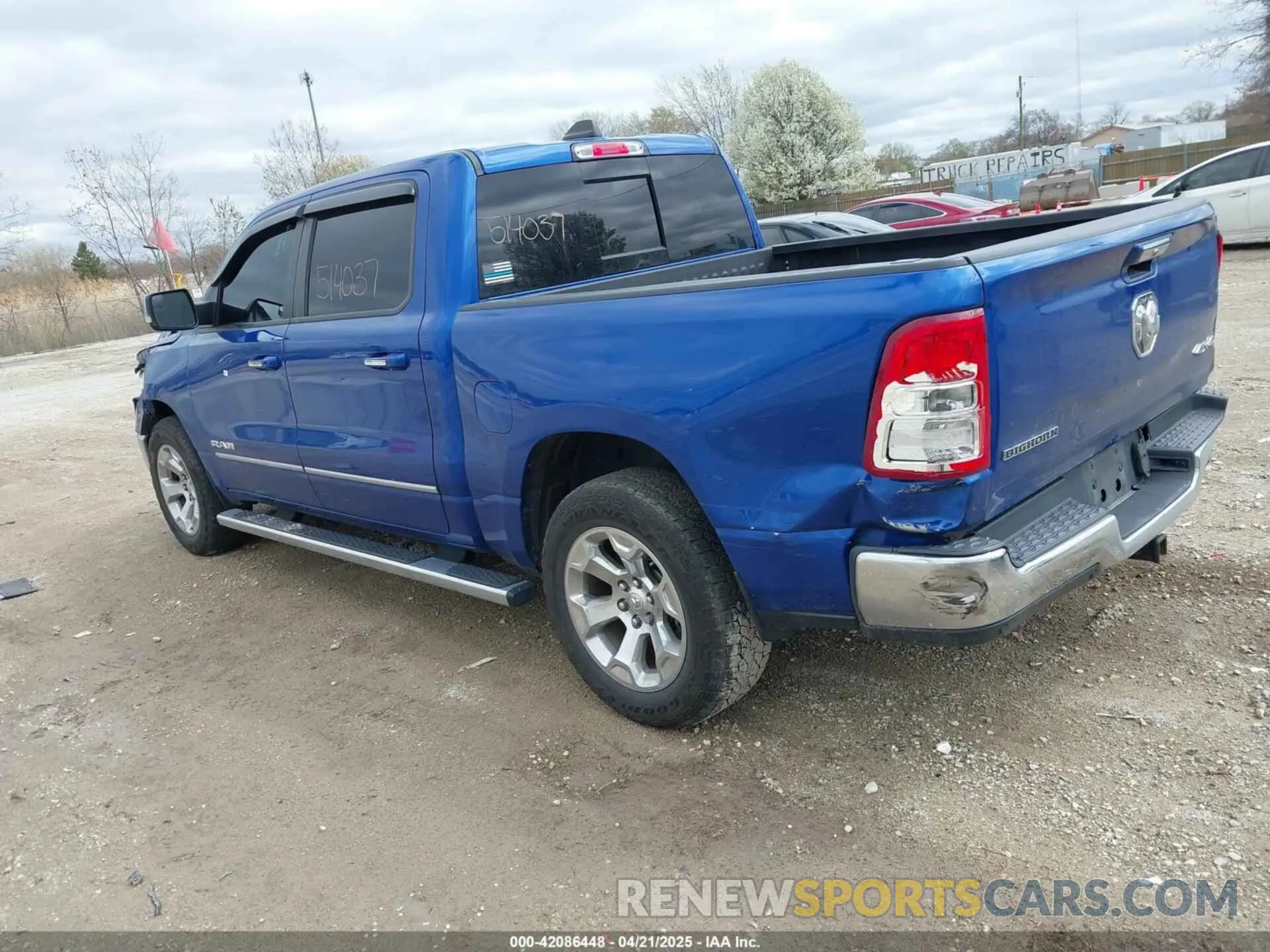 3 Photograph of a damaged car 1C6RRFFG5KN755405 RAM 1500 2019