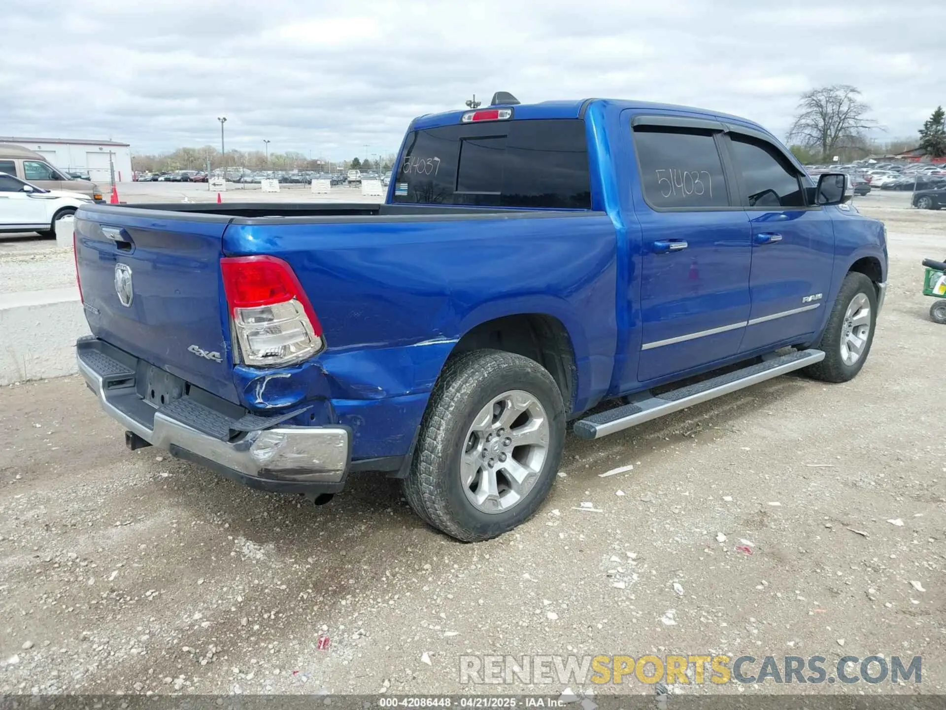 4 Photograph of a damaged car 1C6RRFFG5KN755405 RAM 1500 2019