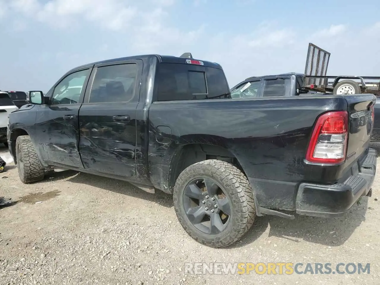 2 Photograph of a damaged car 1C6RRFFG5KN846660 RAM 1500 2019