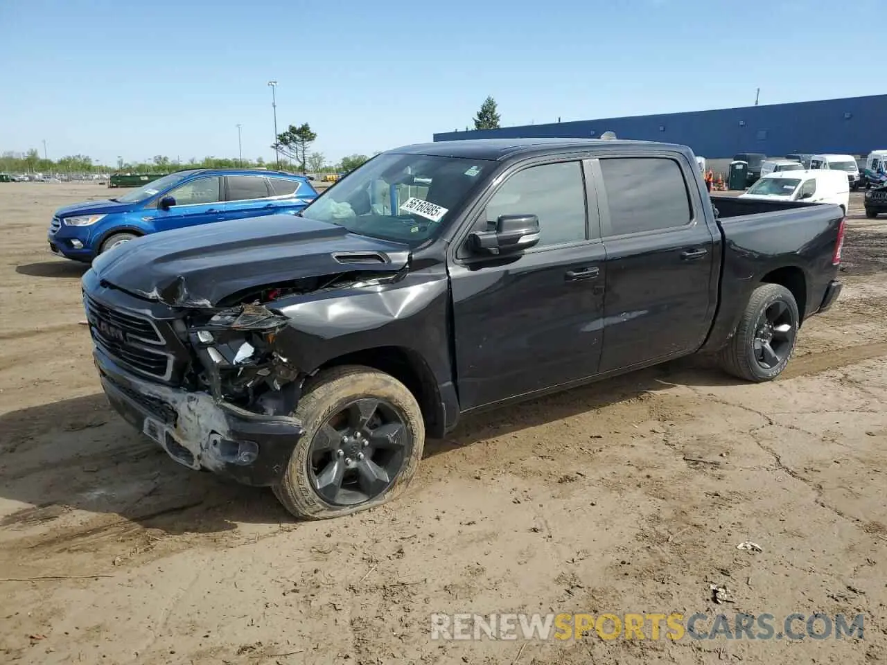 1 Photograph of a damaged car 1C6RRFFG6KN909345 RAM 1500 2019