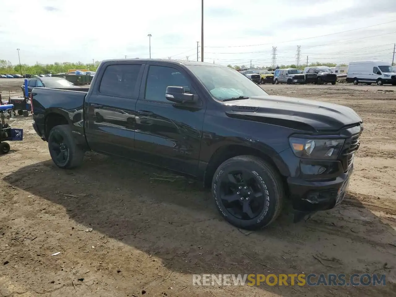 4 Photograph of a damaged car 1C6RRFFG6KN909345 RAM 1500 2019