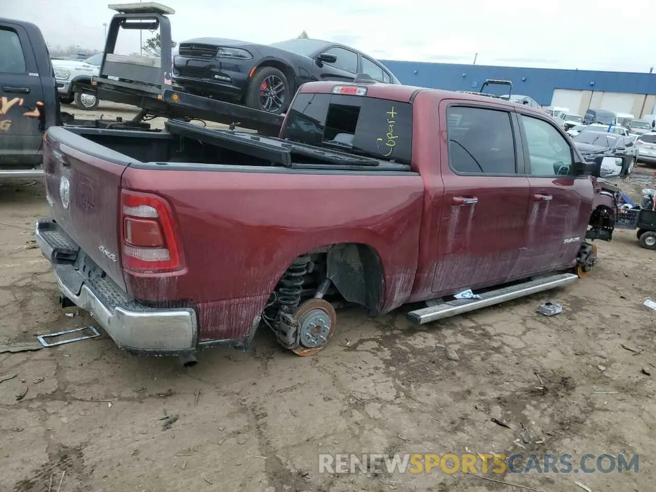 3 Photograph of a damaged car 1C6RRFFG7KN674938 RAM 1500 2019