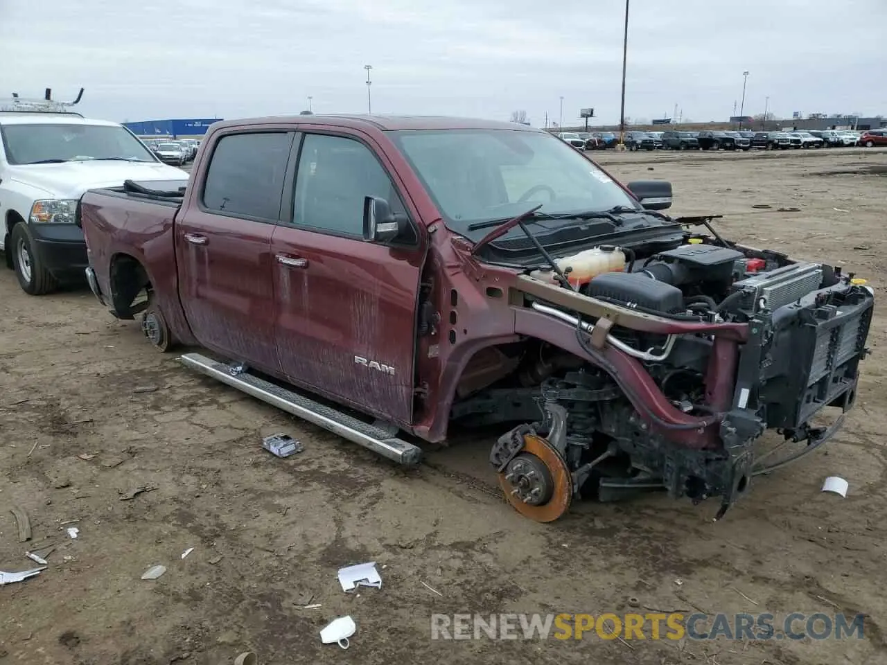 4 Photograph of a damaged car 1C6RRFFG7KN674938 RAM 1500 2019