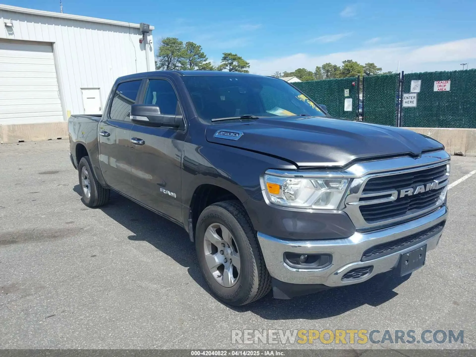 1 Photograph of a damaged car 1C6RRFFG7KN782511 RAM 1500 2019
