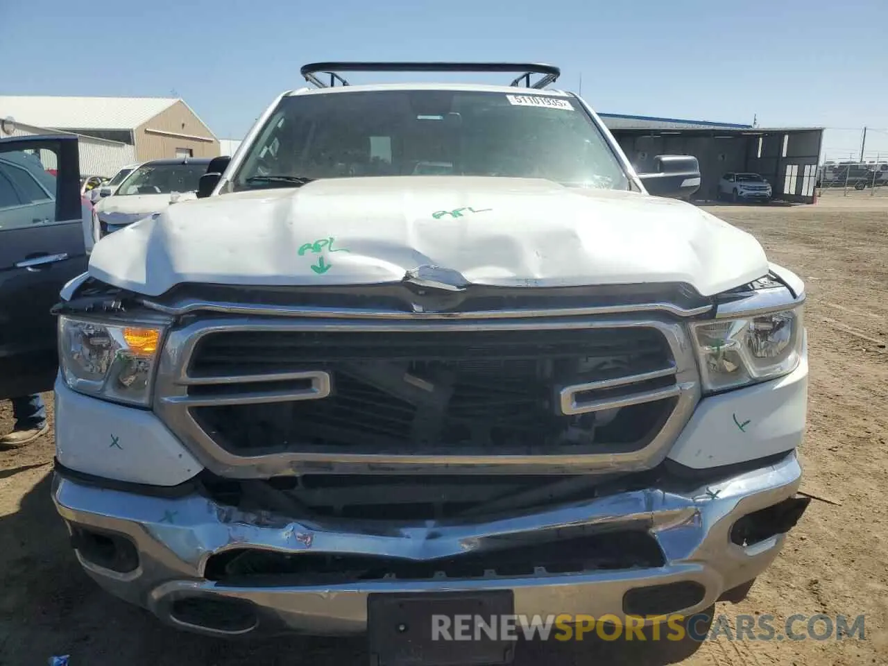 5 Photograph of a damaged car 1C6RRFFG8KN696205 RAM 1500 2019