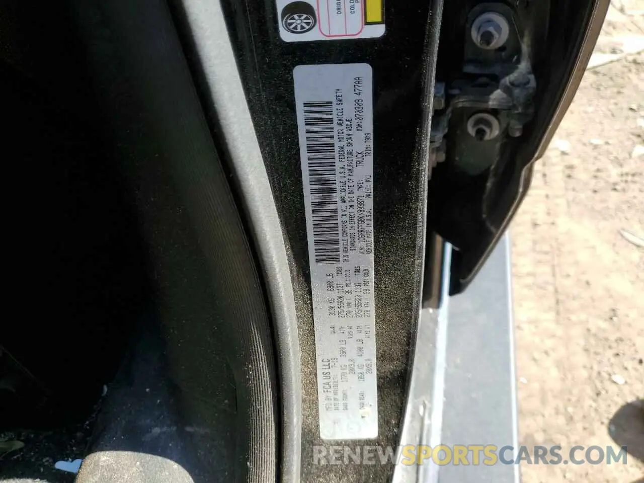 12 Photograph of a damaged car 1C6RRFFG8KN903871 RAM 1500 2019