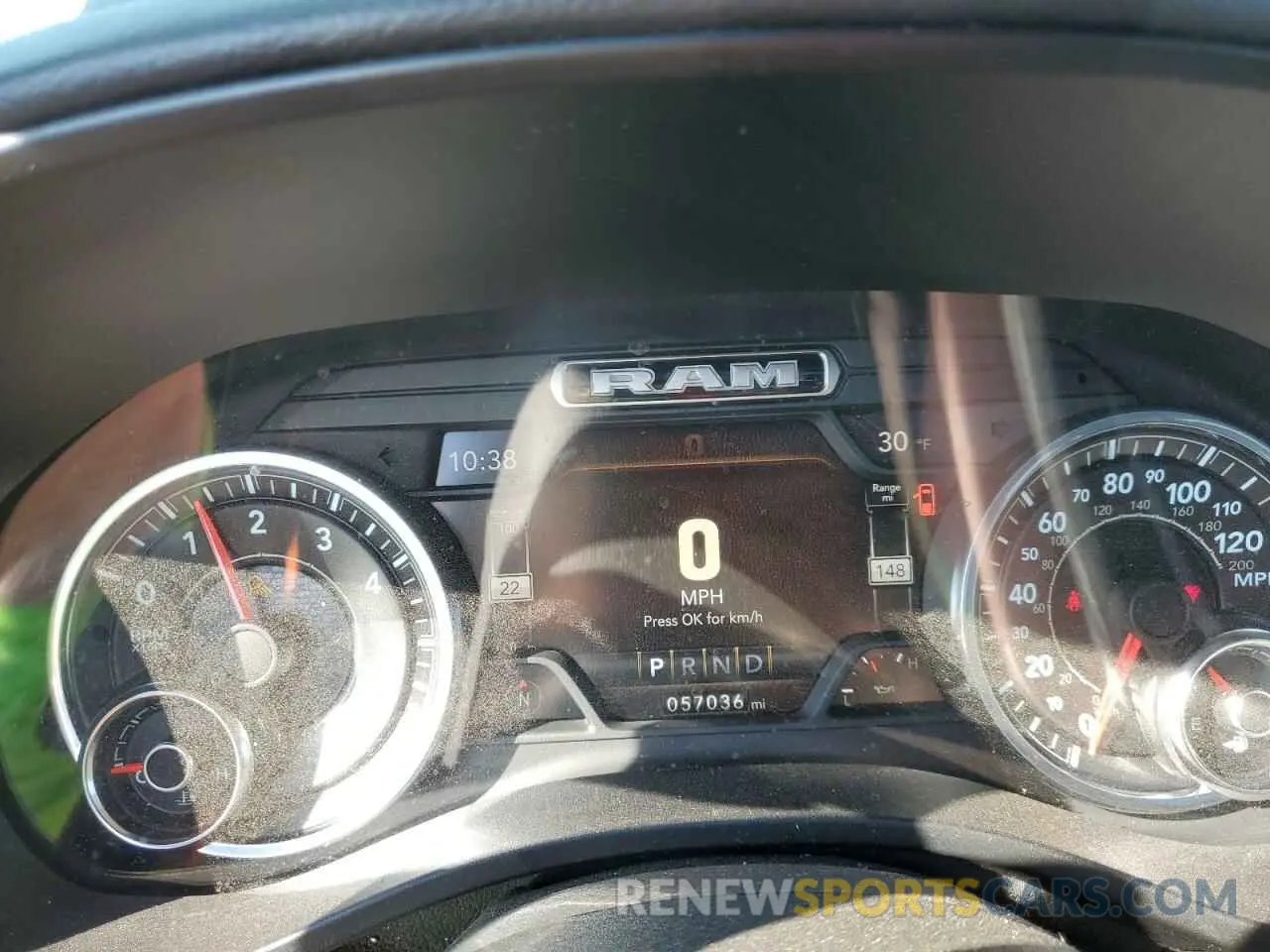 9 Photograph of a damaged car 1C6RRFFG8KN903871 RAM 1500 2019