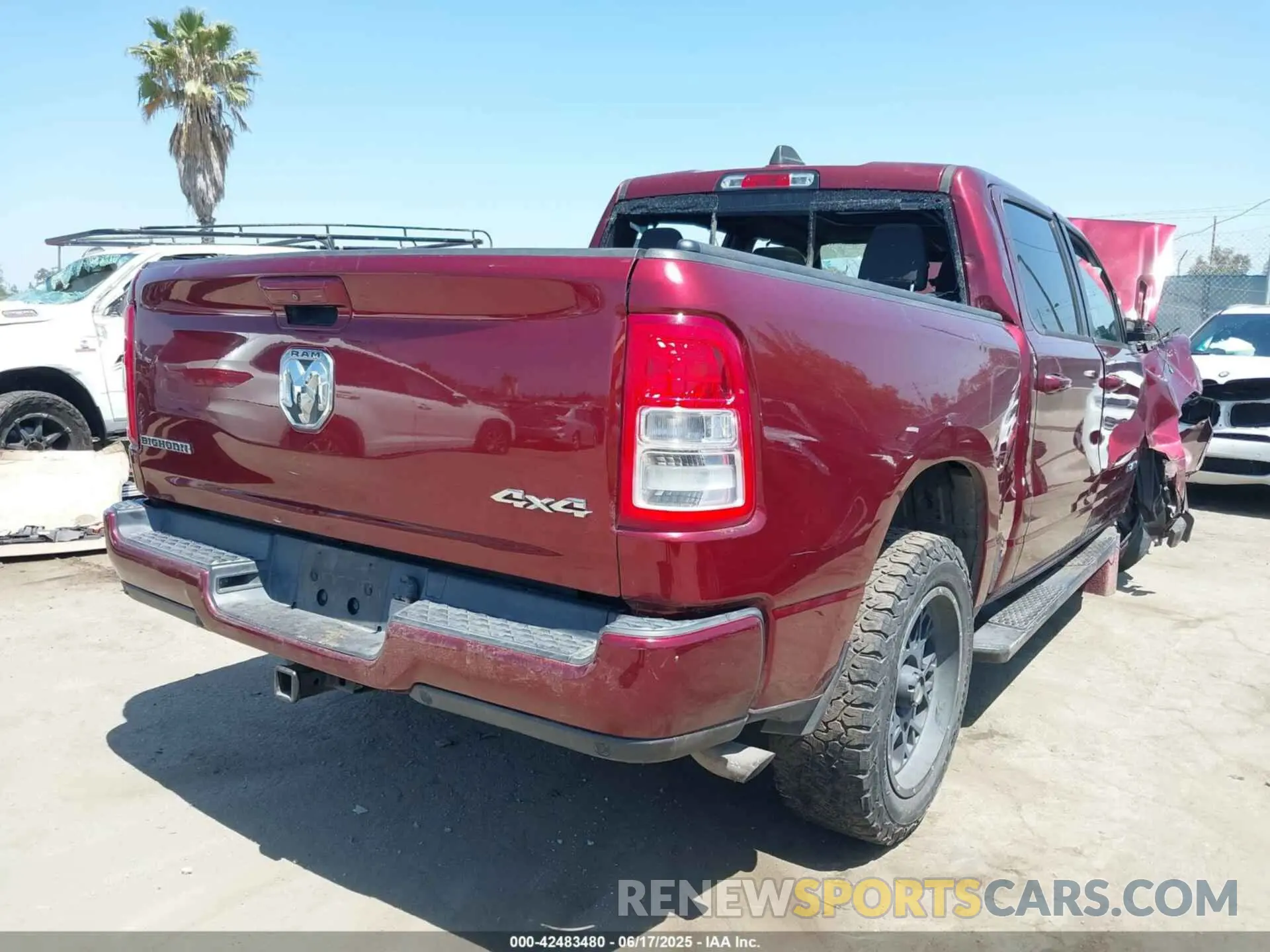 4 Photograph of a damaged car 1C6RRFFGXKN720097 RAM 1500 2019