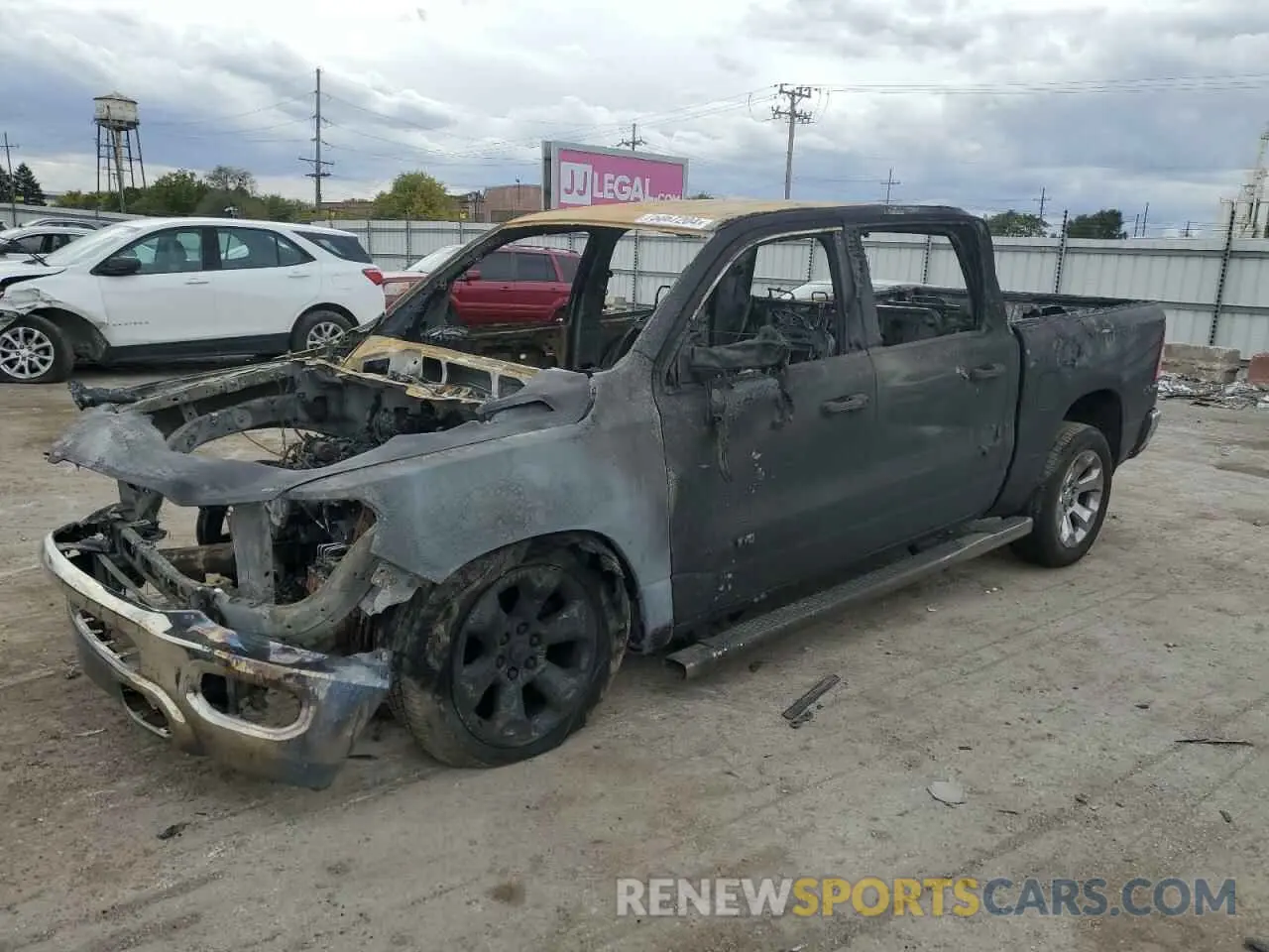 1 Photograph of a damaged car 1C6RRFFGXKN818143 RAM 1500 2019