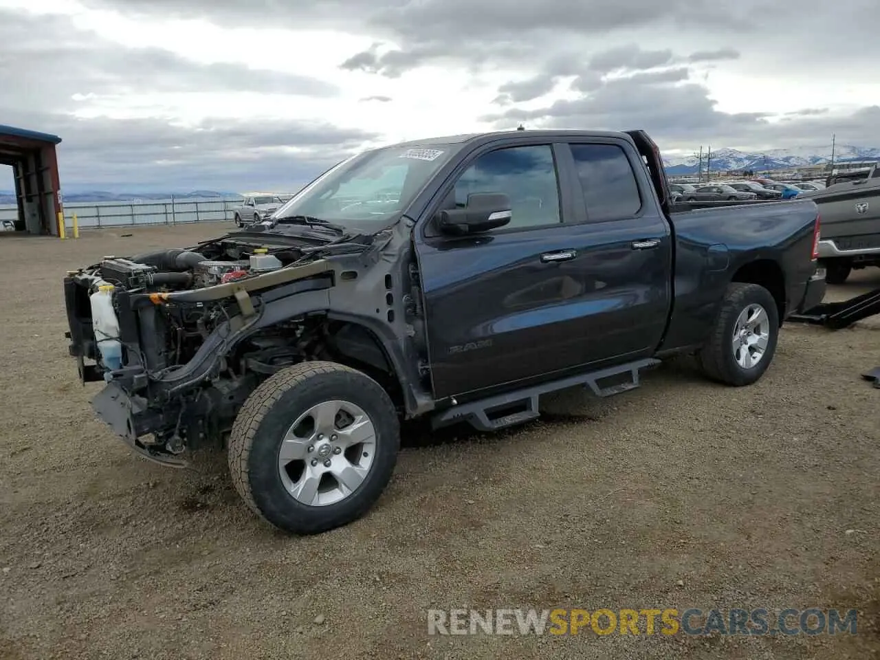 1 Photograph of a damaged car 1C6SRFBT0KN656706 RAM 1500 2019
