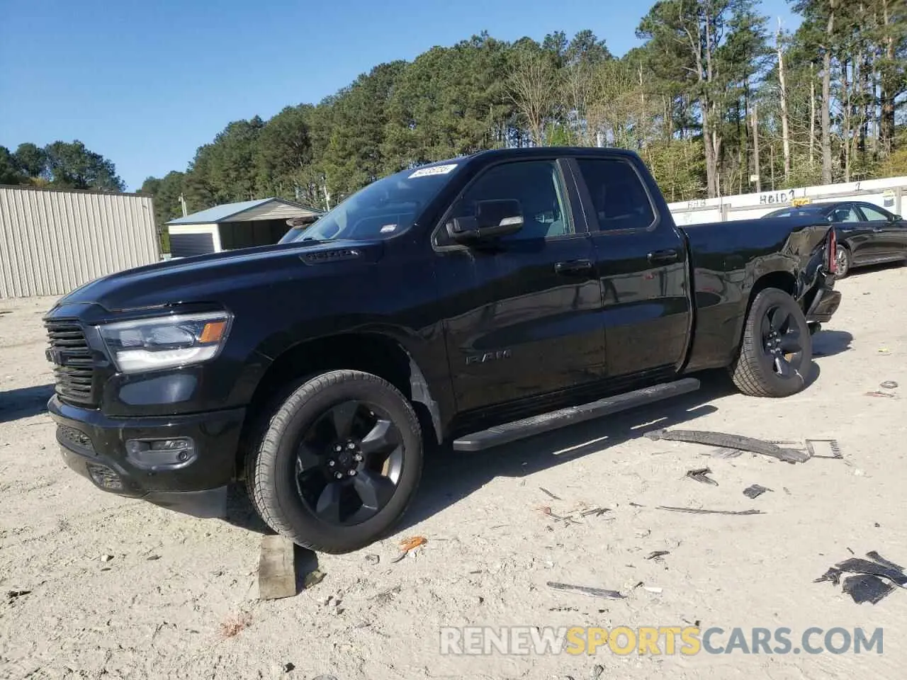 1 Photograph of a damaged car 1C6SRFBT2KN578221 RAM 1500 2019