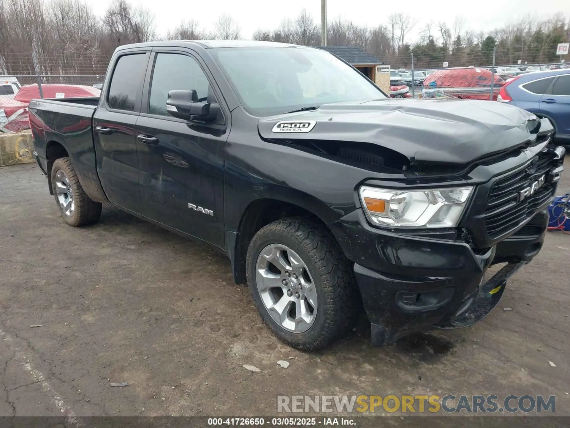 1 Photograph of a damaged car 1C6SRFBT6KN578786 RAM 1500 2019