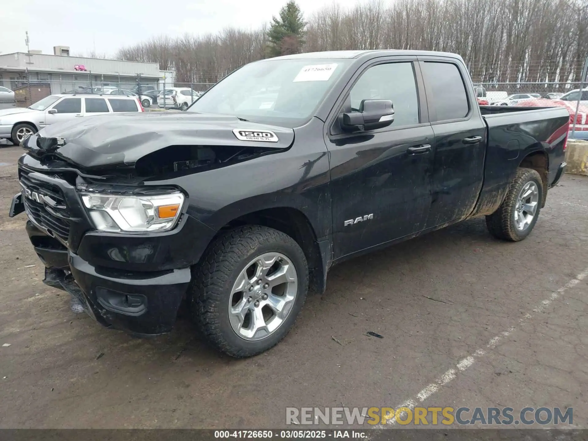 2 Photograph of a damaged car 1C6SRFBT6KN578786 RAM 1500 2019