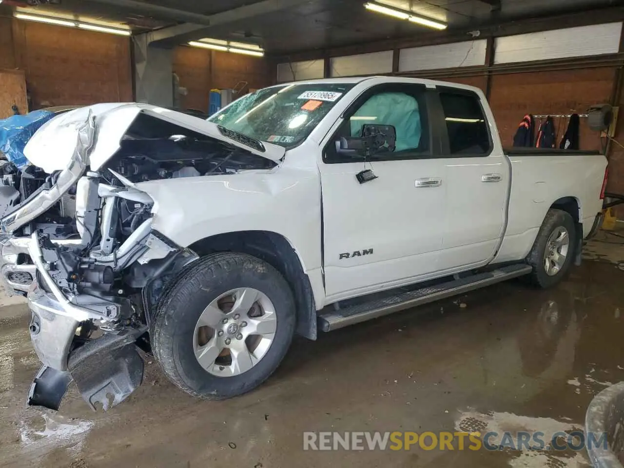 1 Photograph of a damaged car 1C6SRFBT6KN771892 RAM 1500 2019