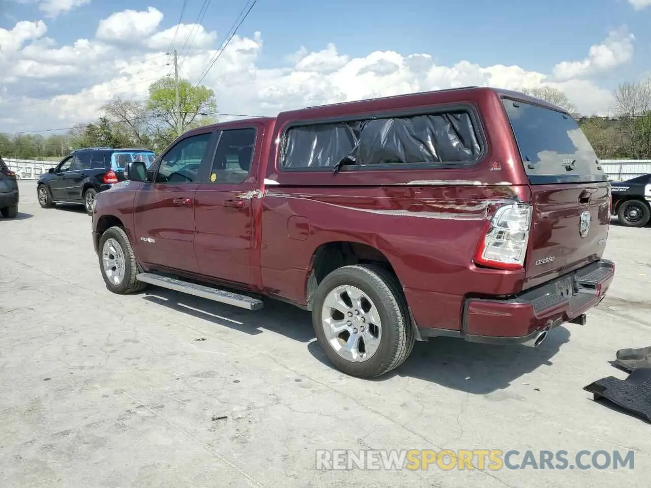 2 Photograph of a damaged car 1C6SRFBT8KN623744 RAM 1500 2019