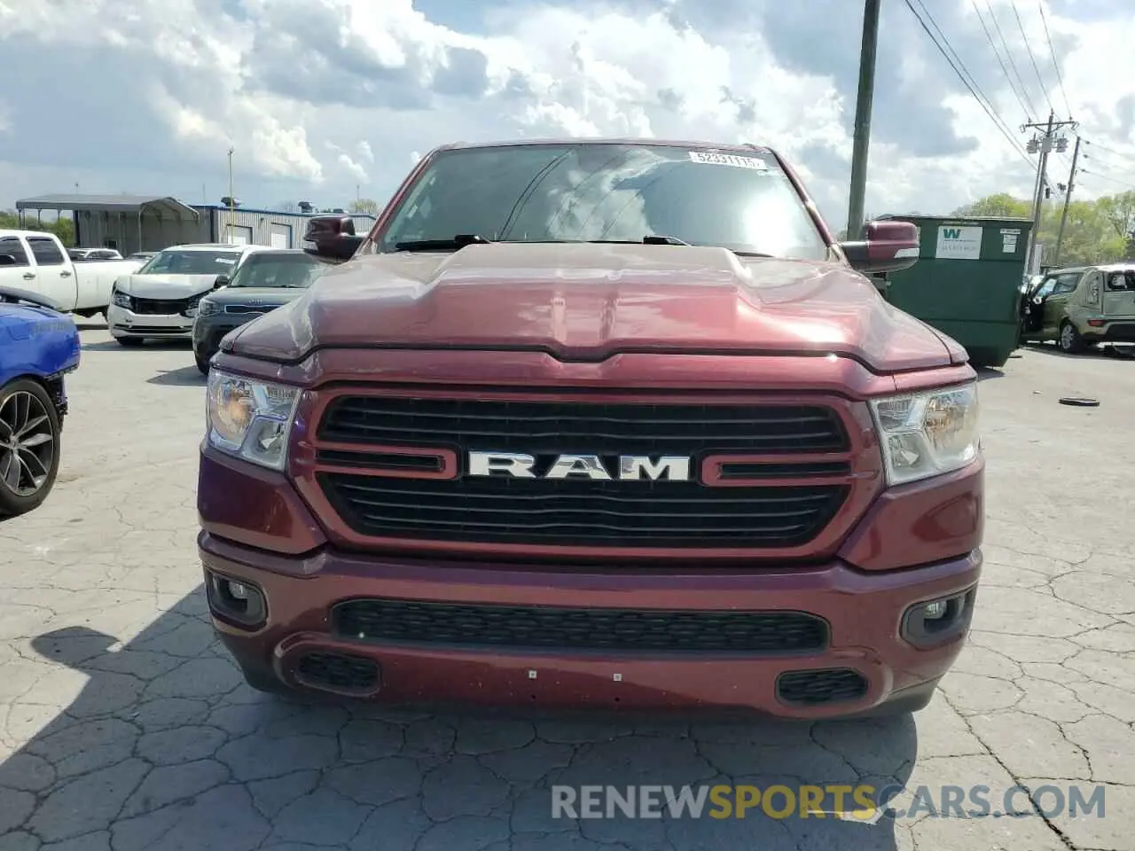 5 Photograph of a damaged car 1C6SRFBT8KN623744 RAM 1500 2019