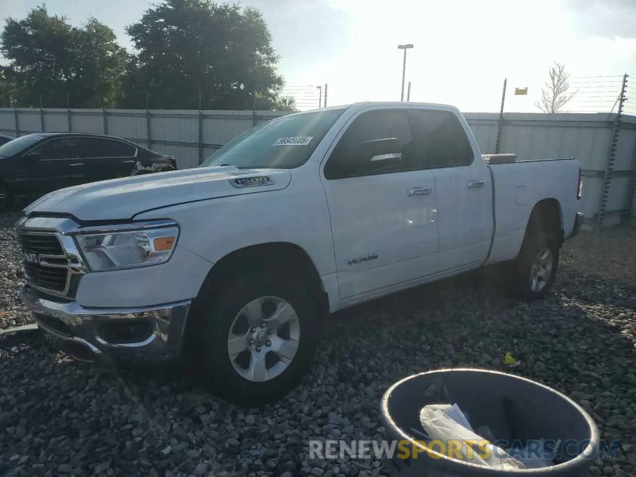 1 Photograph of a damaged car 1C6SRFBT8KN859892 RAM 1500 2019