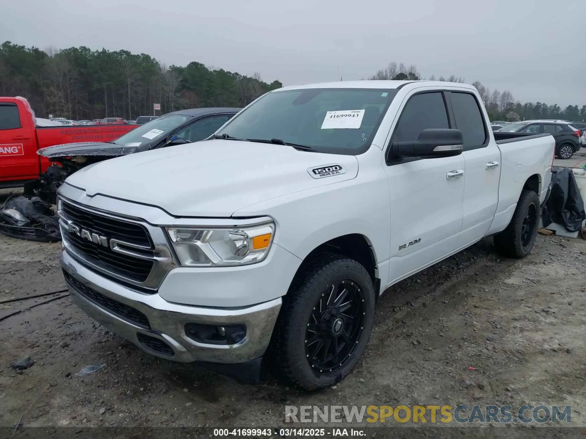 2 Photograph of a damaged car 1C6SRFBT9KN758943 RAM 1500 2019