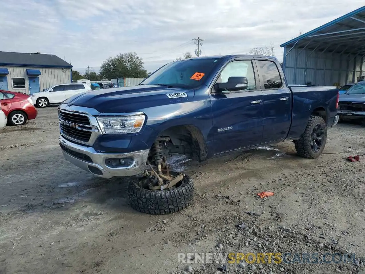 1 Photograph of a damaged car 1C6SRFBT9KN872649 RAM 1500 2019