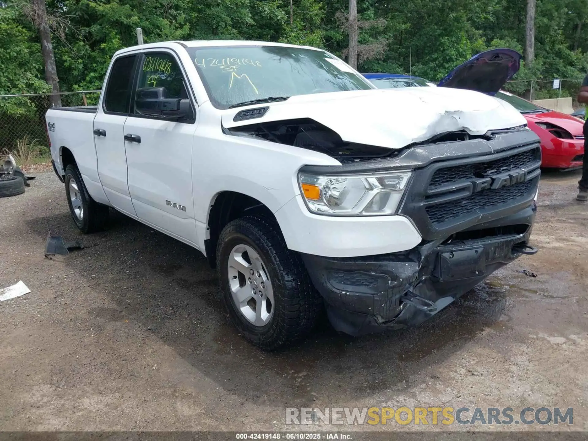 1 Photograph of a damaged car 1C6SRFCT4KN599134 RAM 1500 2019