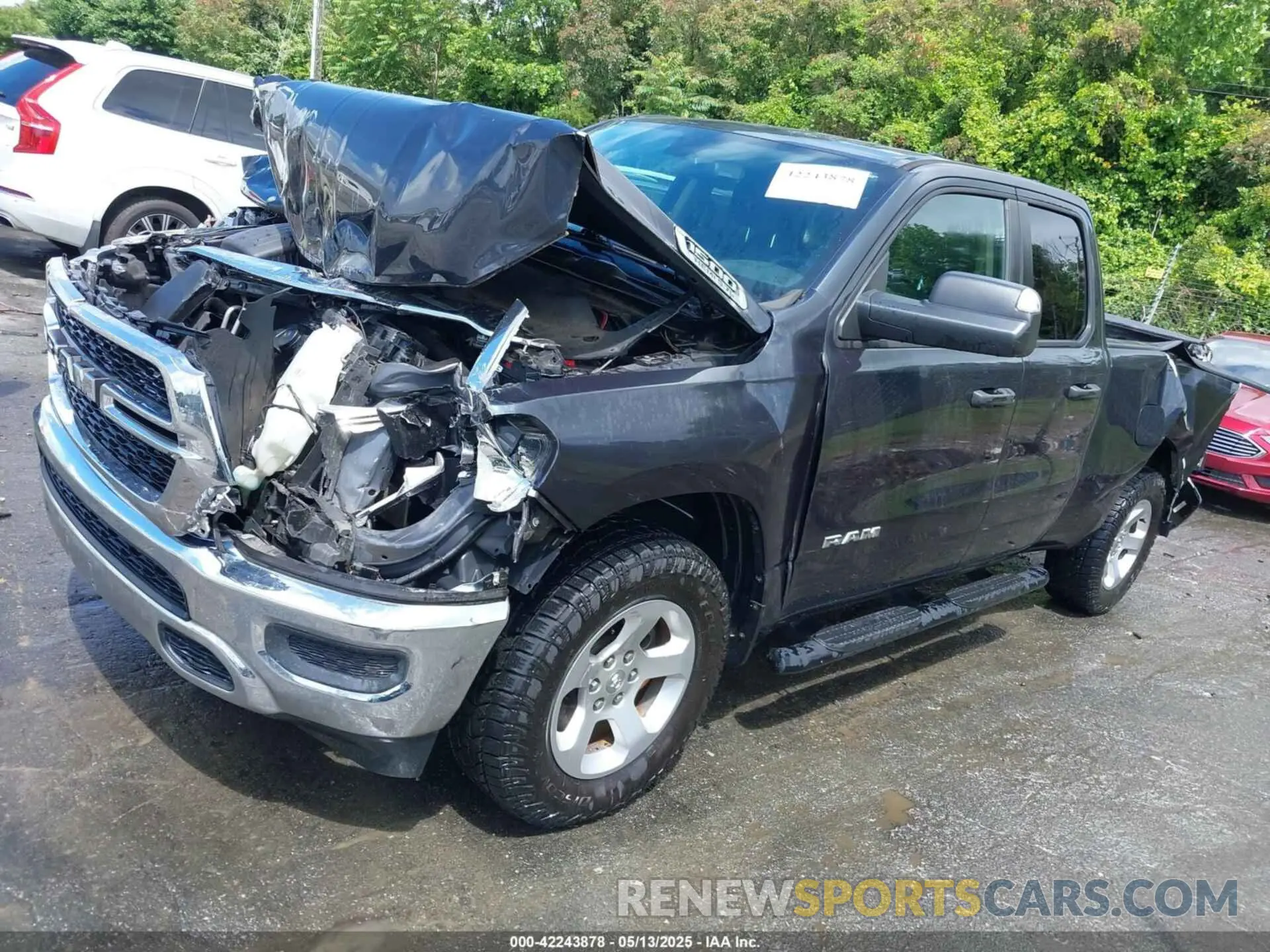 2 Photograph of a damaged car 1C6SRFCT5KN597618 RAM 1500 2019