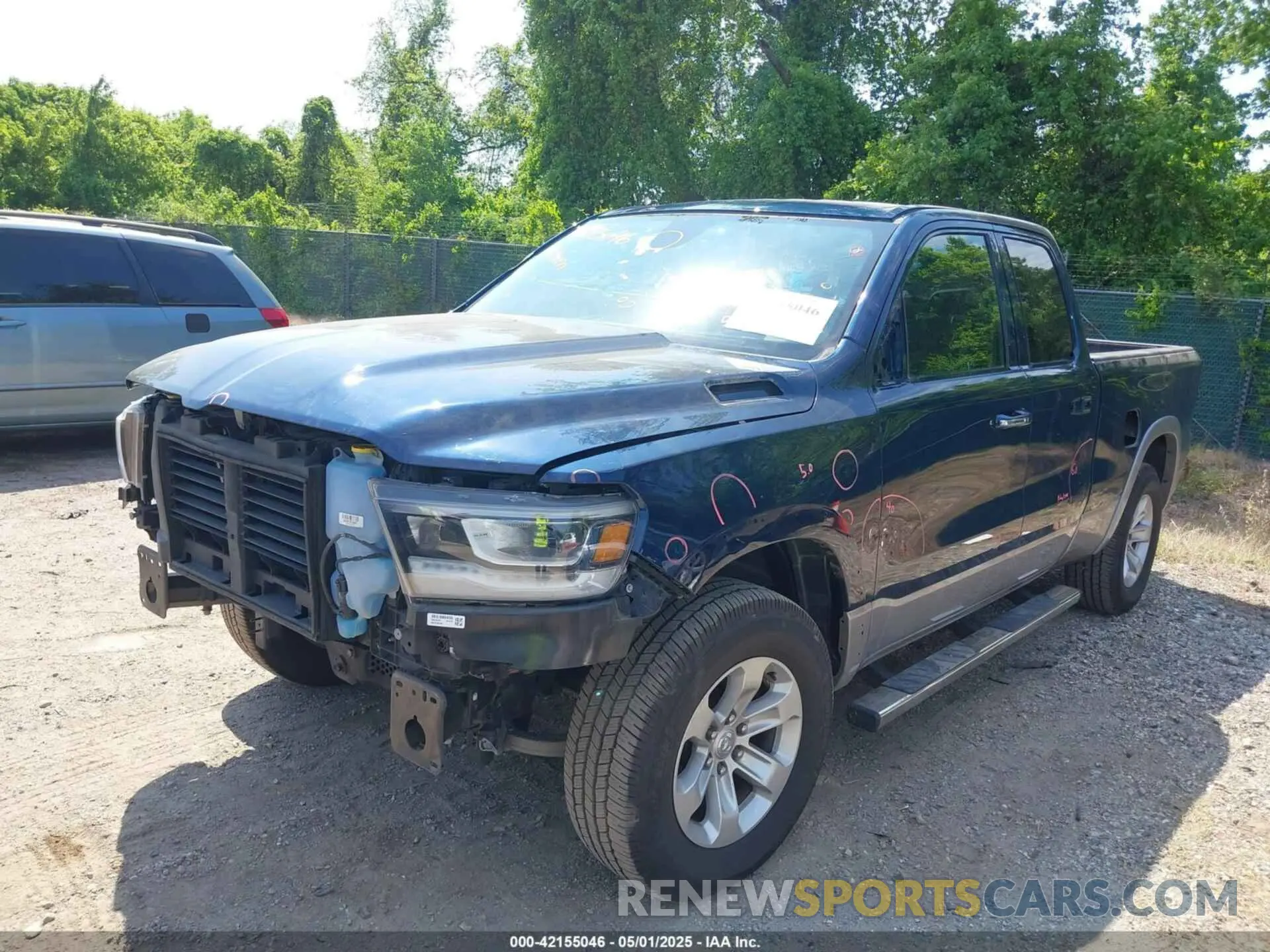 2 Photograph of a damaged car 1C6SRFDT5KN638425 RAM 1500 2019