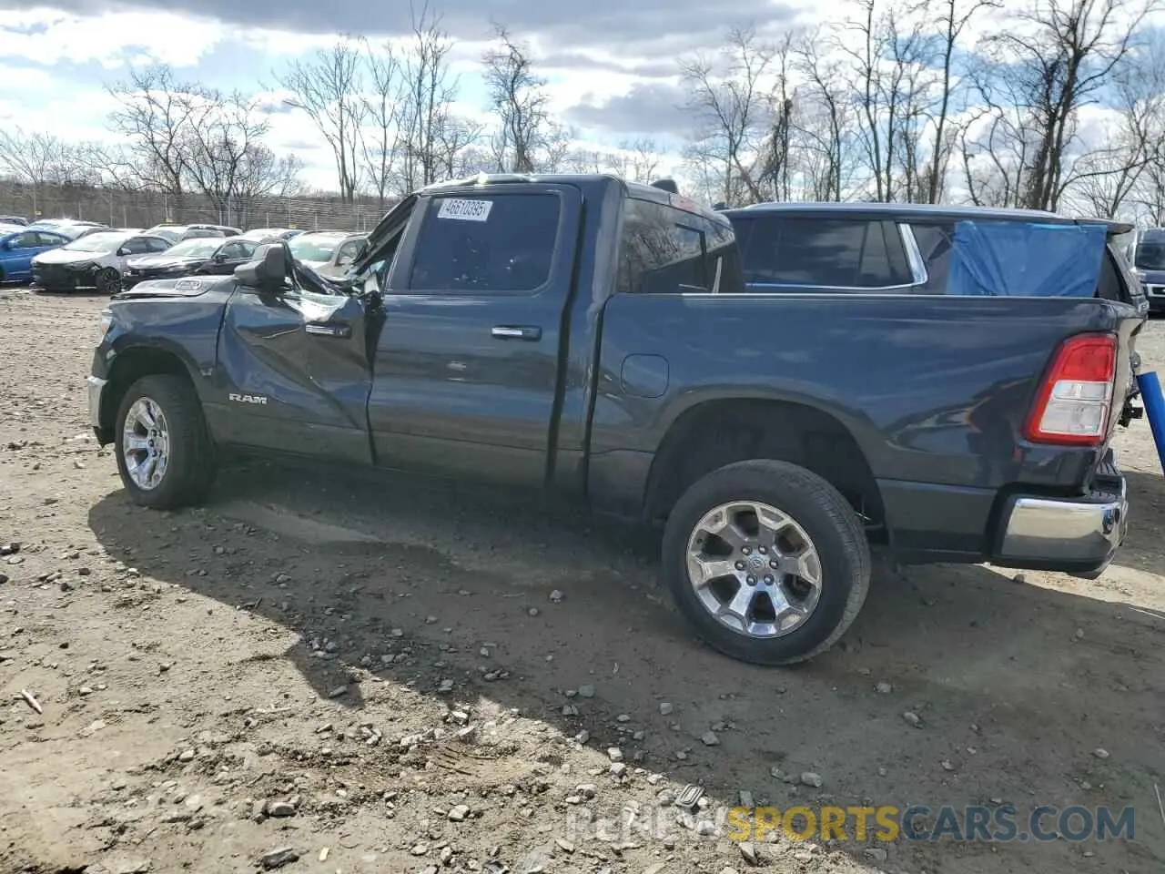 2 Photograph of a damaged car 1C6SRFFT0KN532414 RAM 1500 2019