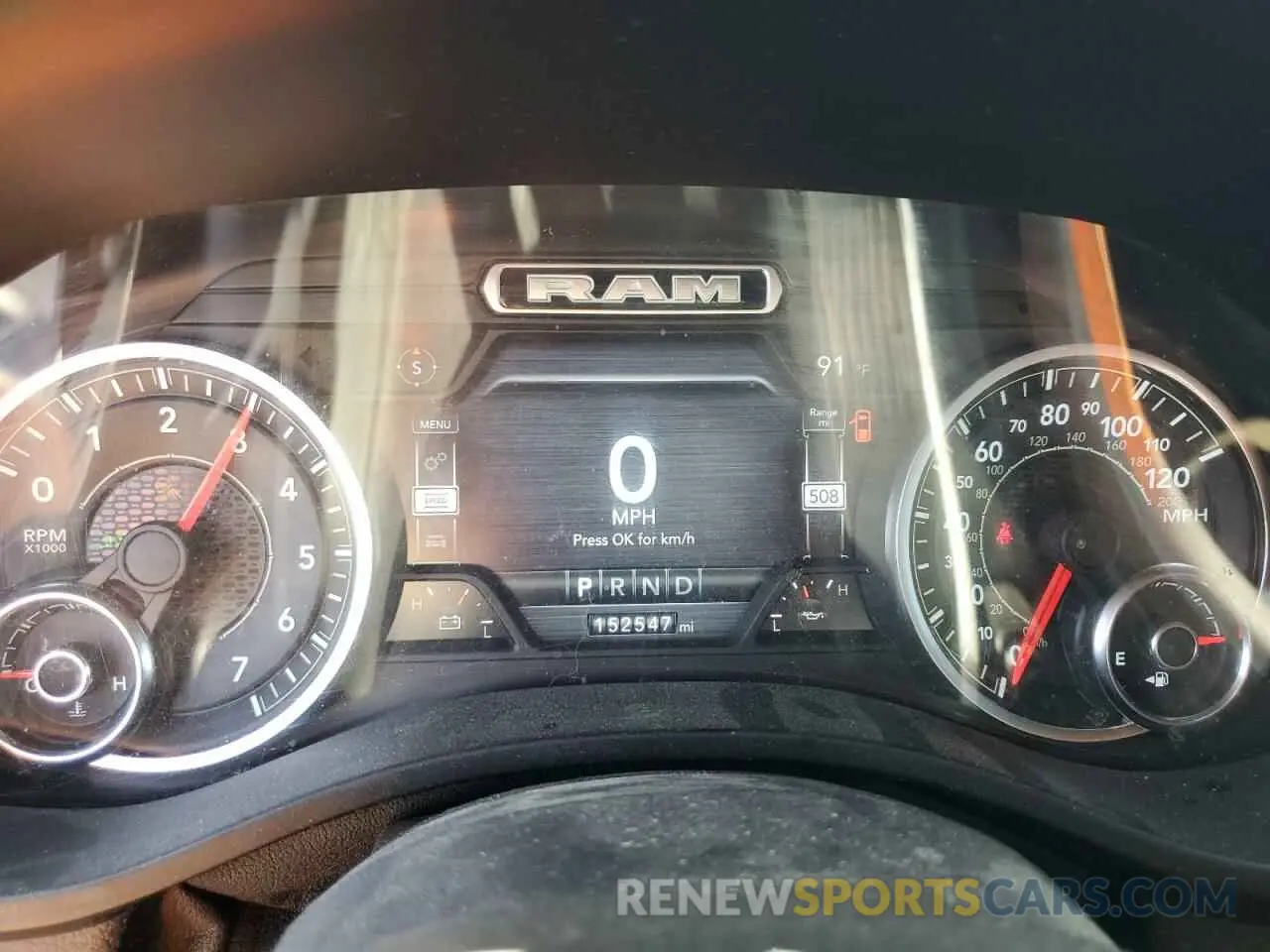 9 Photograph of a damaged car 1C6SRFFT0KN713965 RAM 1500 2019