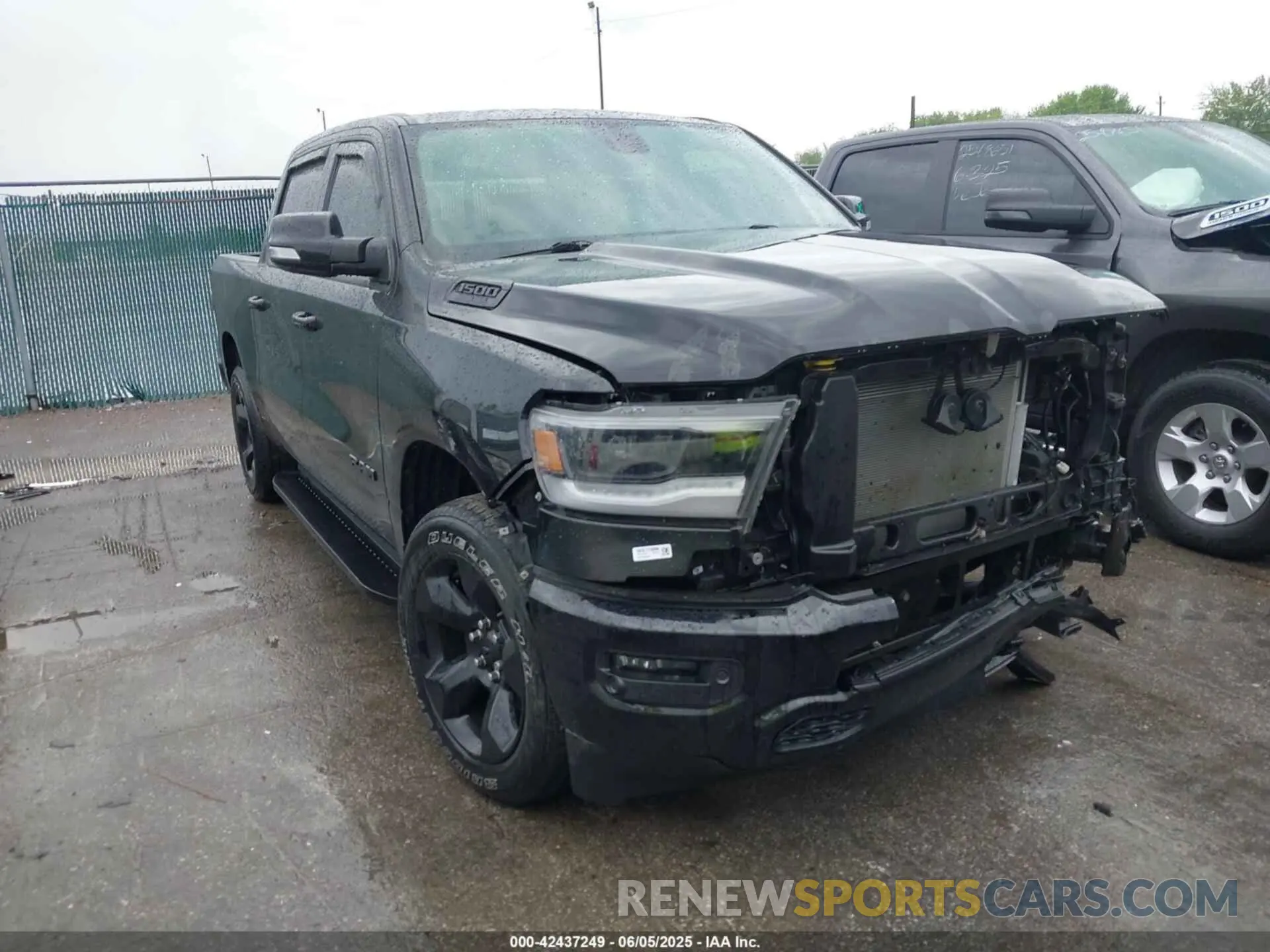 1 Photograph of a damaged car 1C6SRFFT0KN731169 RAM 1500 2019
