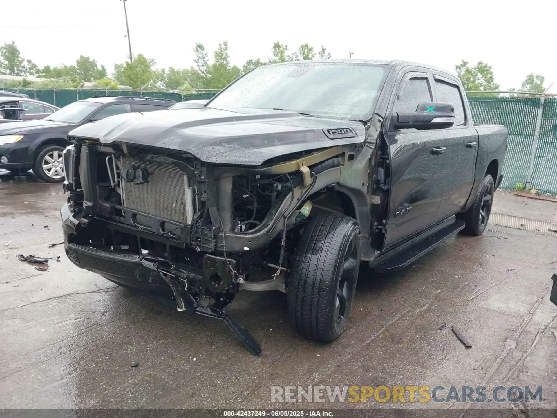 2 Photograph of a damaged car 1C6SRFFT0KN731169 RAM 1500 2019
