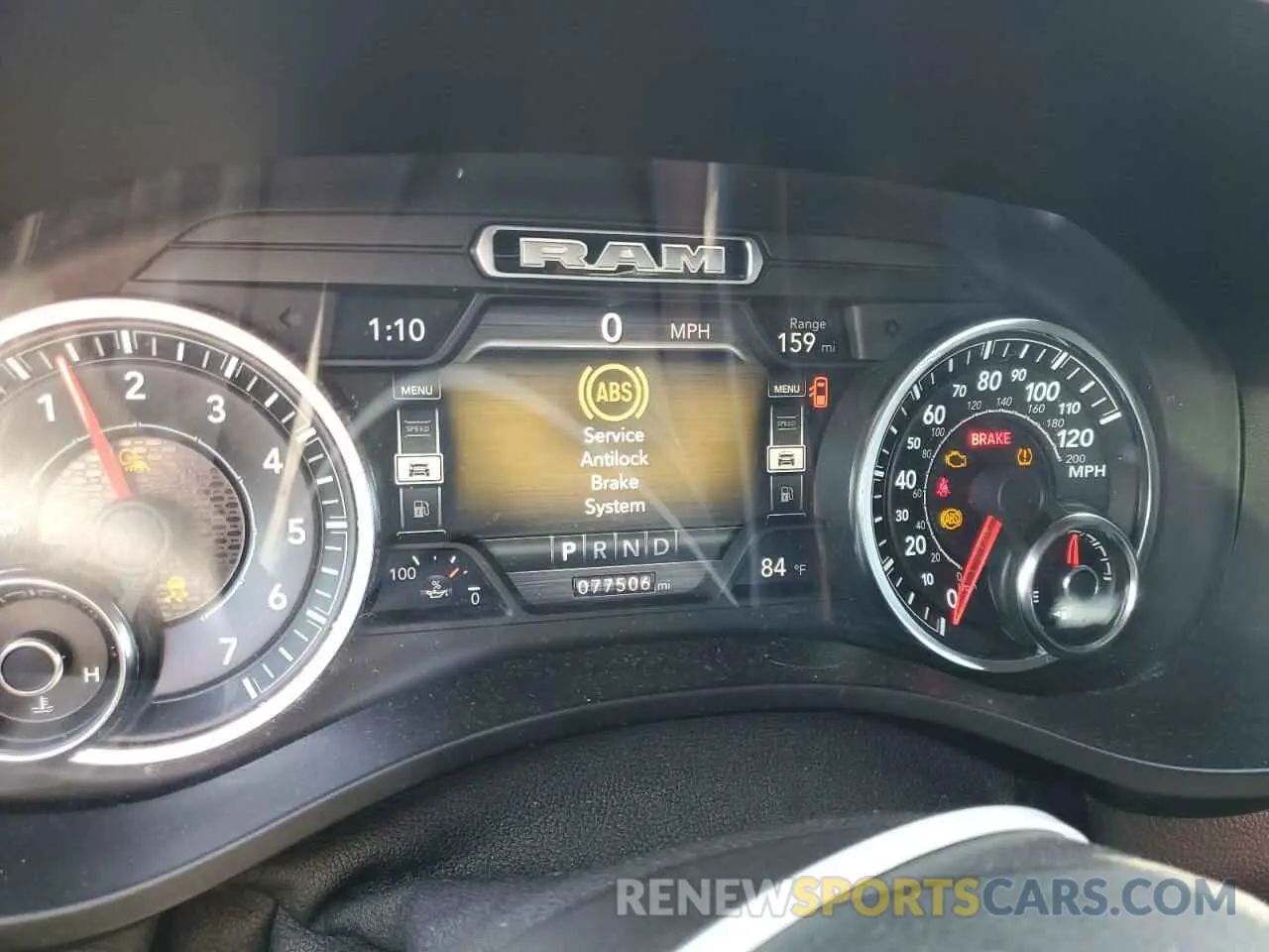 9 Photograph of a damaged car 1C6SRFFT0KN765743 RAM 1500 2019