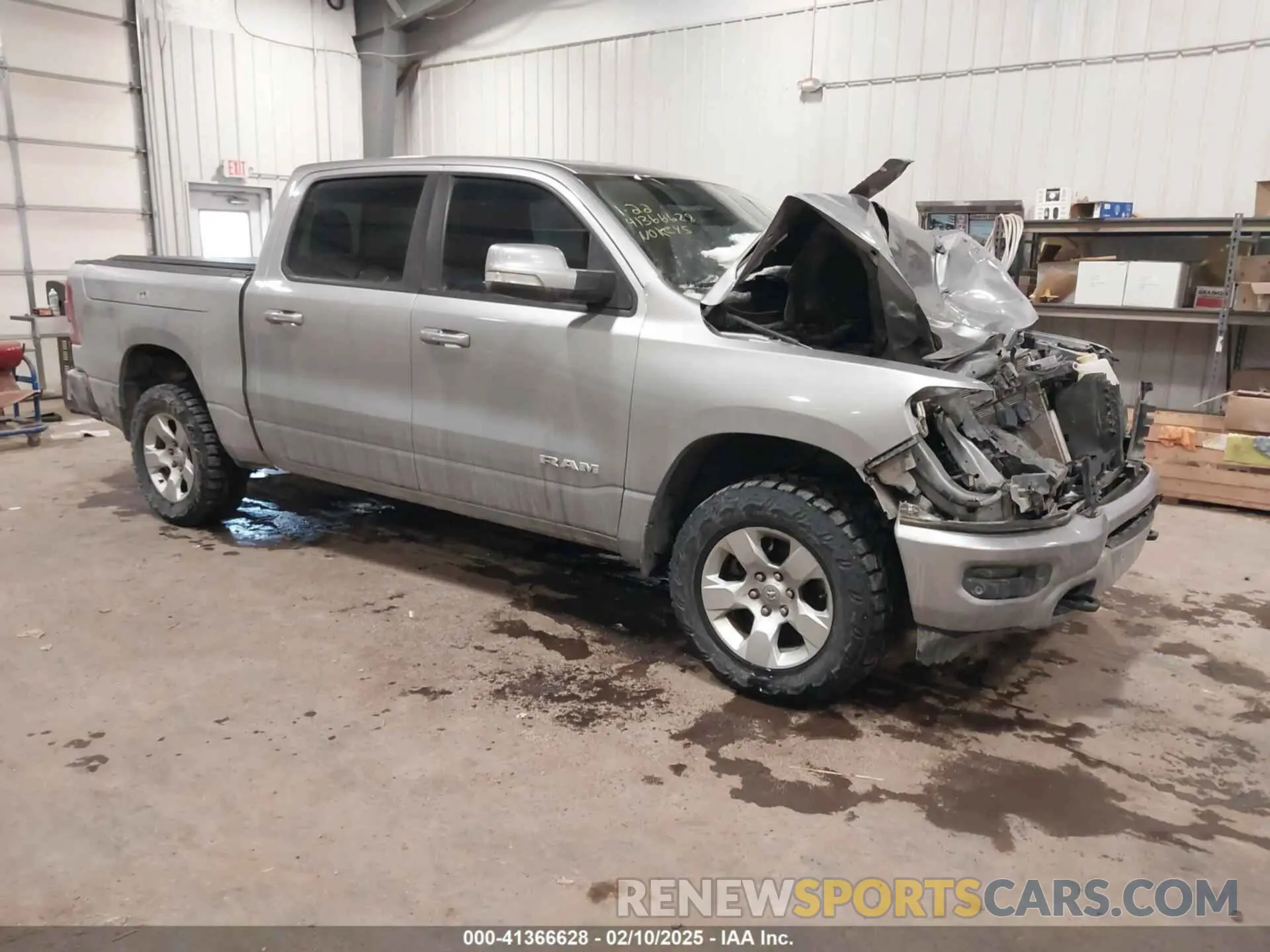 1 Photograph of a damaged car 1C6SRFFT0KN800331 RAM 1500 2019