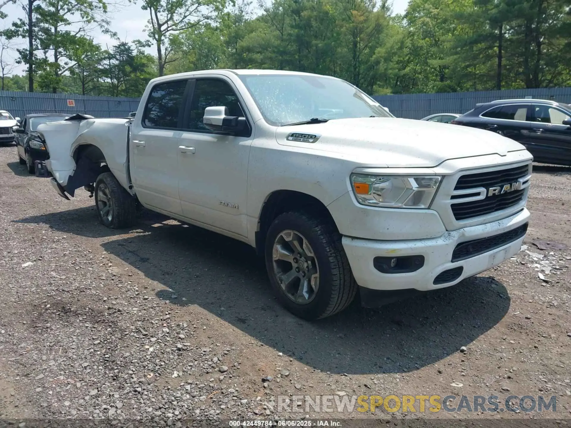 1 Photograph of a damaged car 1C6SRFFT0KN823513 RAM 1500 2019