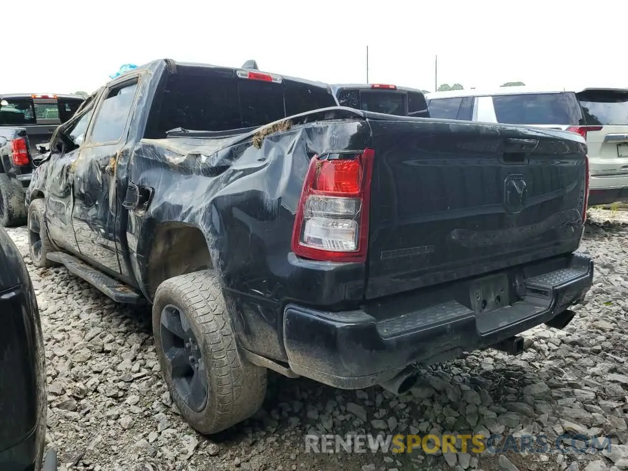 2 Photograph of a damaged car 1C6SRFFT0KN870198 RAM 1500 2019