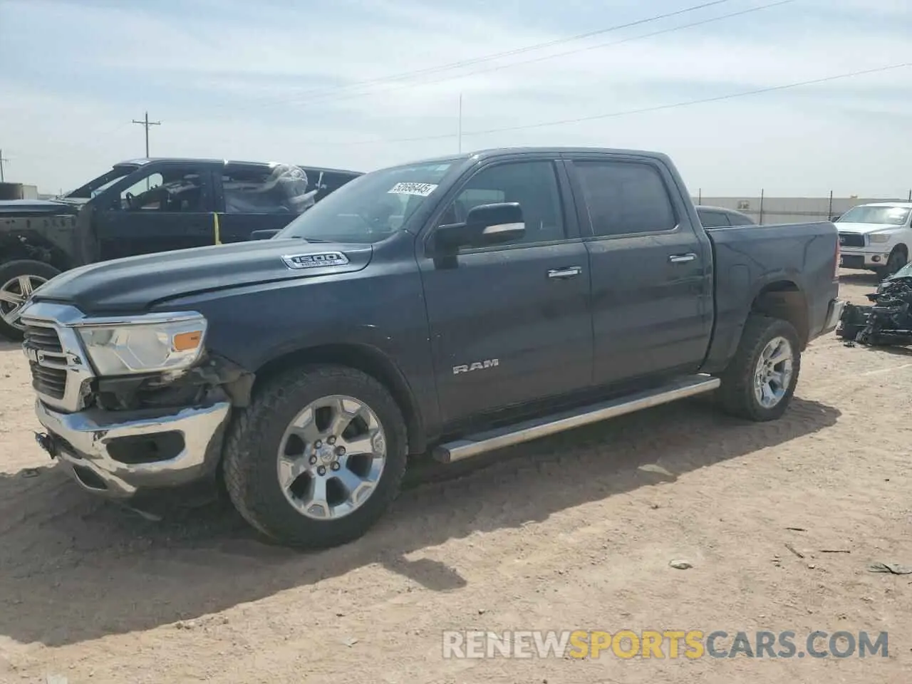 1 Photograph of a damaged car 1C6SRFFT1KN532390 RAM 1500 2019