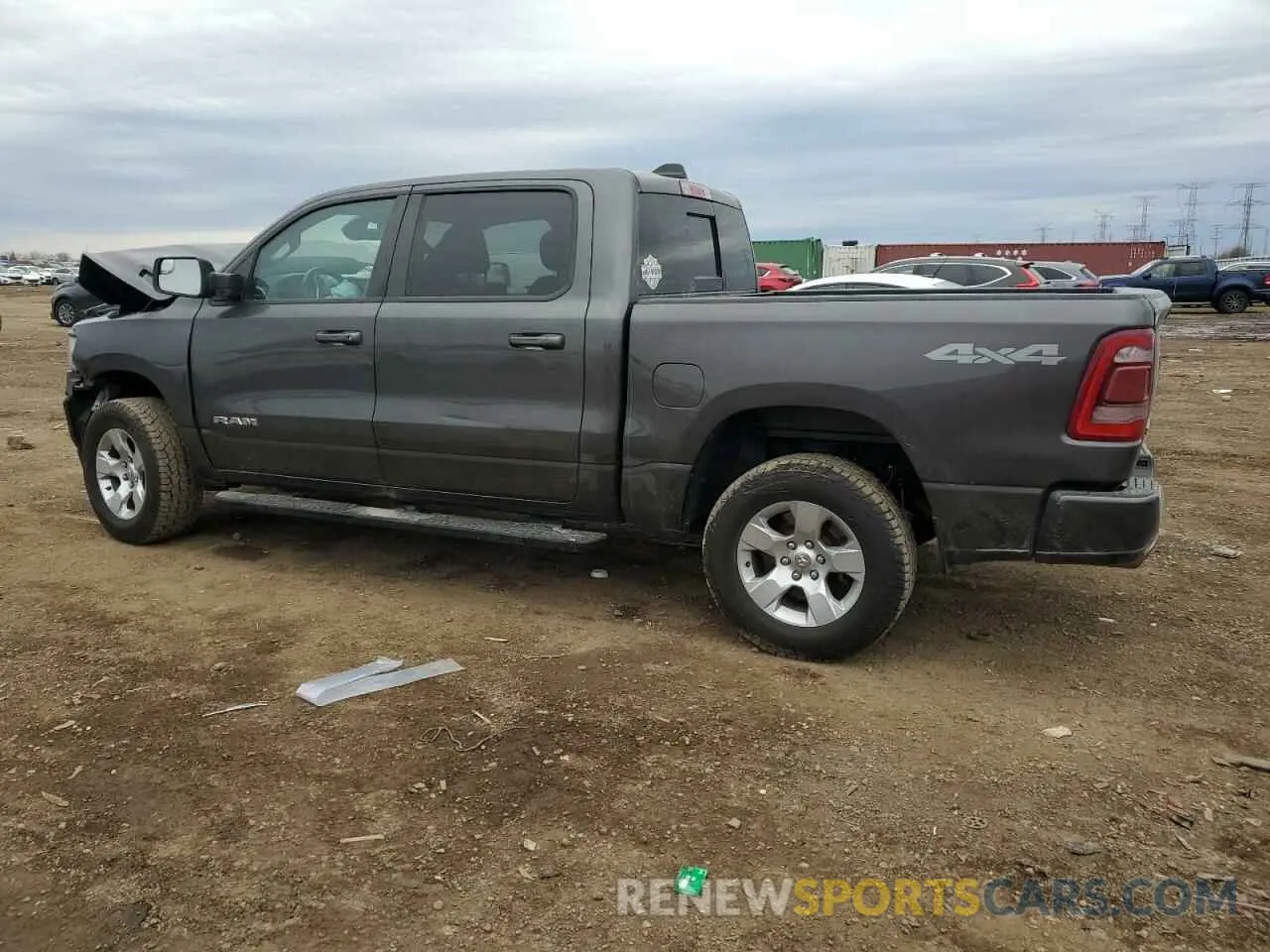 2 Photograph of a damaged car 1C6SRFFT1KN755707 RAM 1500 2019