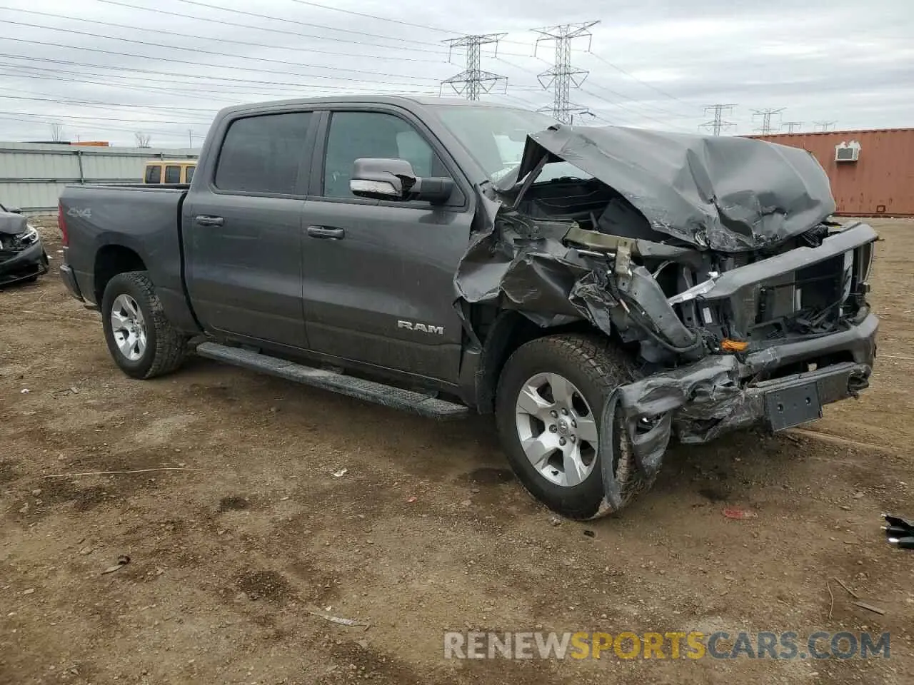 4 Photograph of a damaged car 1C6SRFFT1KN755707 RAM 1500 2019
