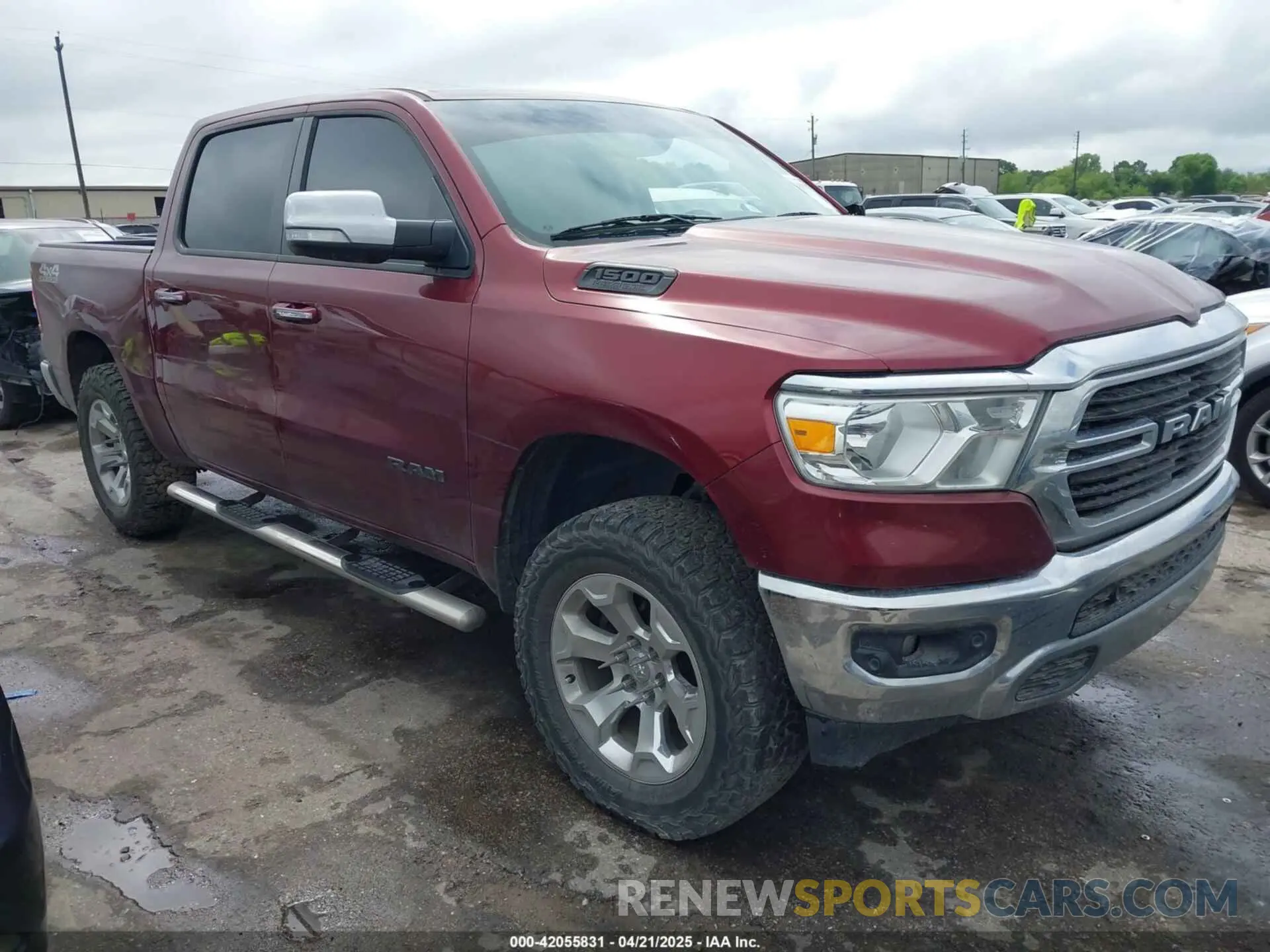 1 Photograph of a damaged car 1C6SRFFT1KN763113 RAM 1500 2019
