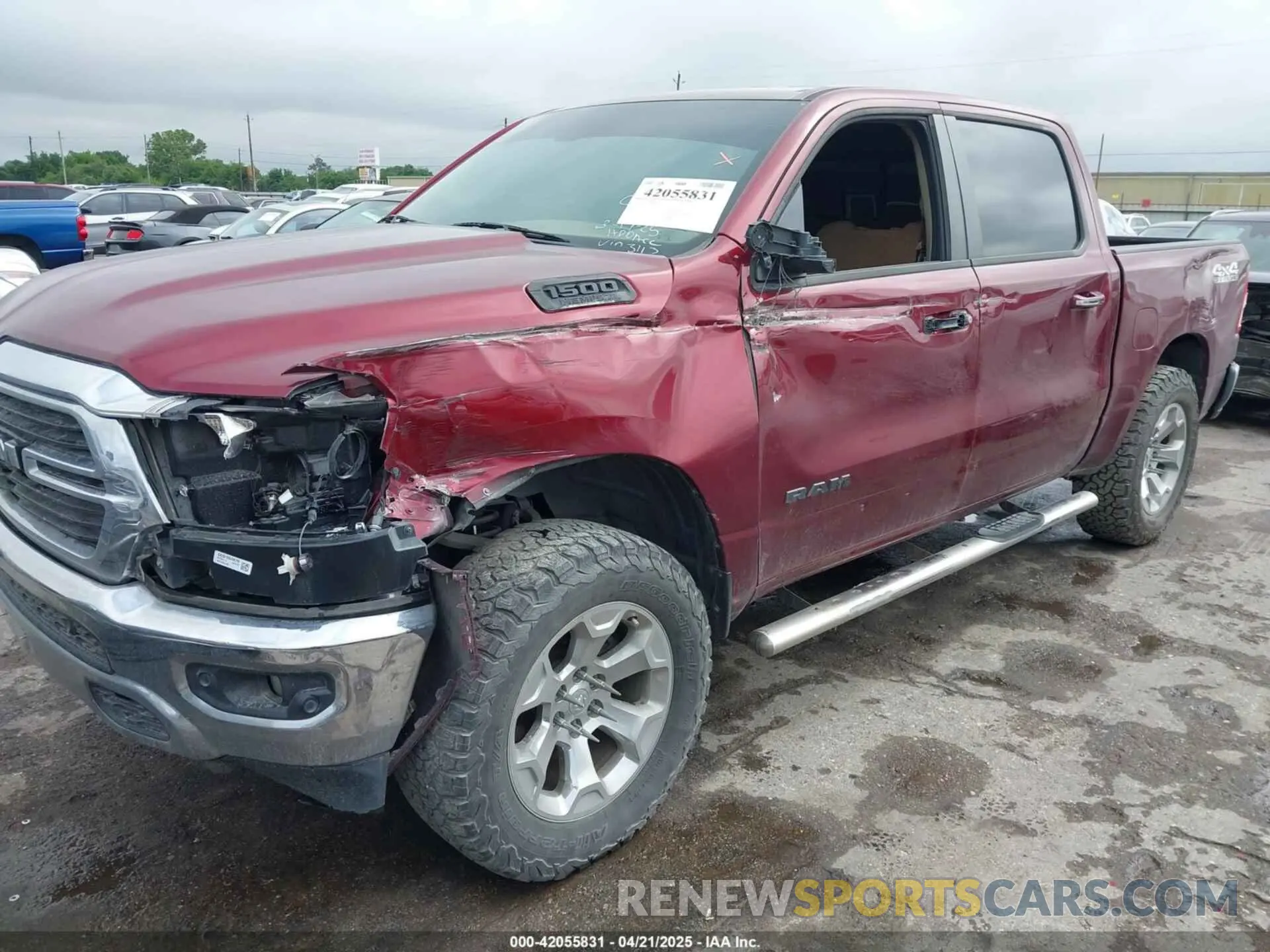 2 Photograph of a damaged car 1C6SRFFT1KN763113 RAM 1500 2019