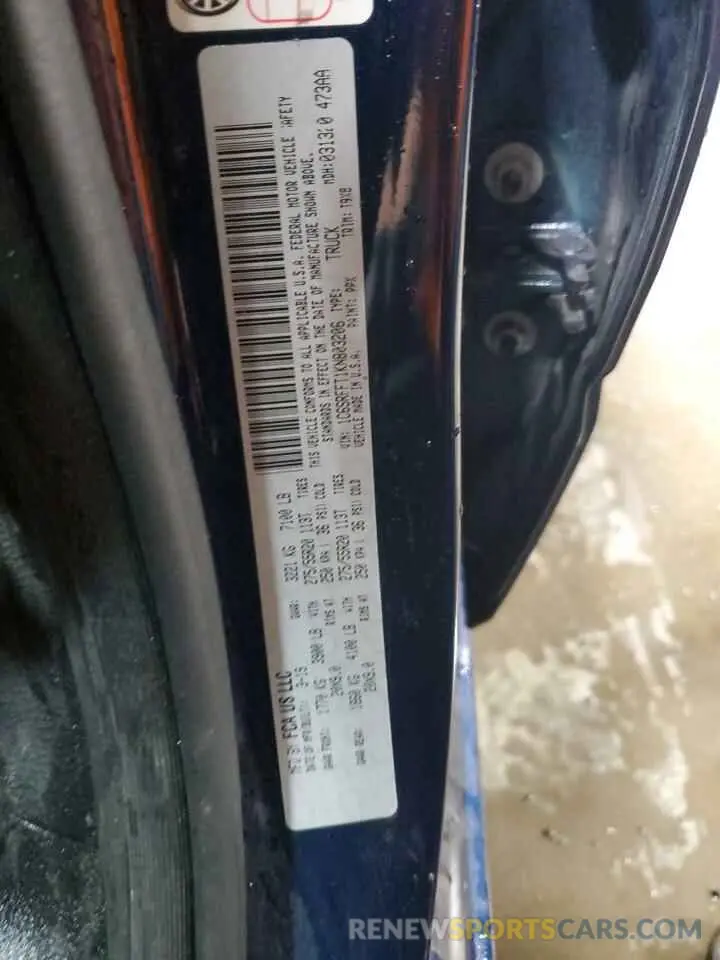 13 Photograph of a damaged car 1C6SRFFT1KN803206 RAM 1500 2019