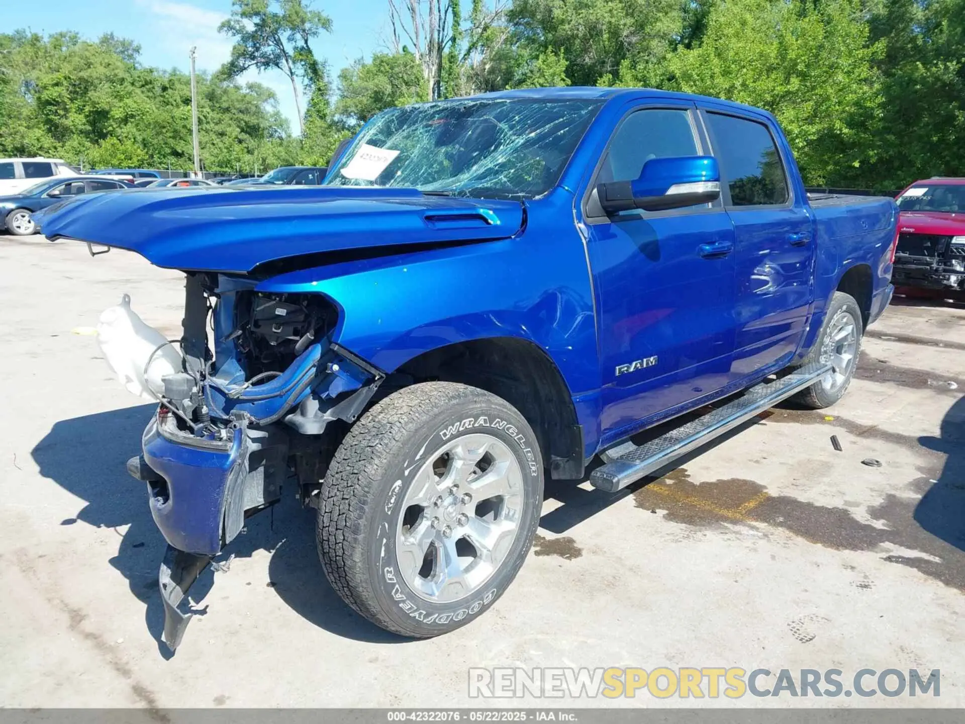 2 Photograph of a damaged car 1C6SRFFT1KN854026 RAM 1500 2019