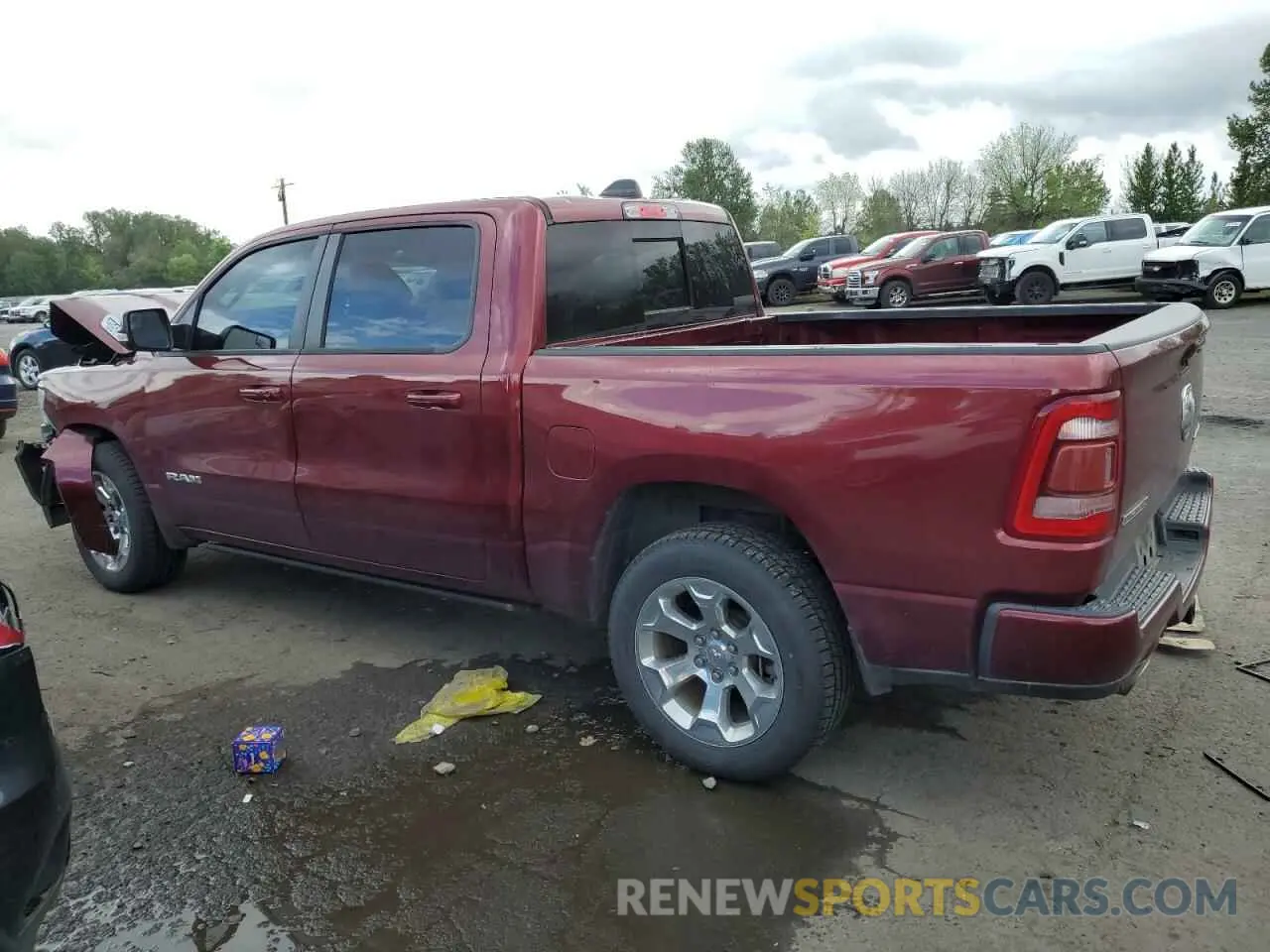2 Photograph of a damaged car 1C6SRFFT2KN626164 RAM 1500 2019