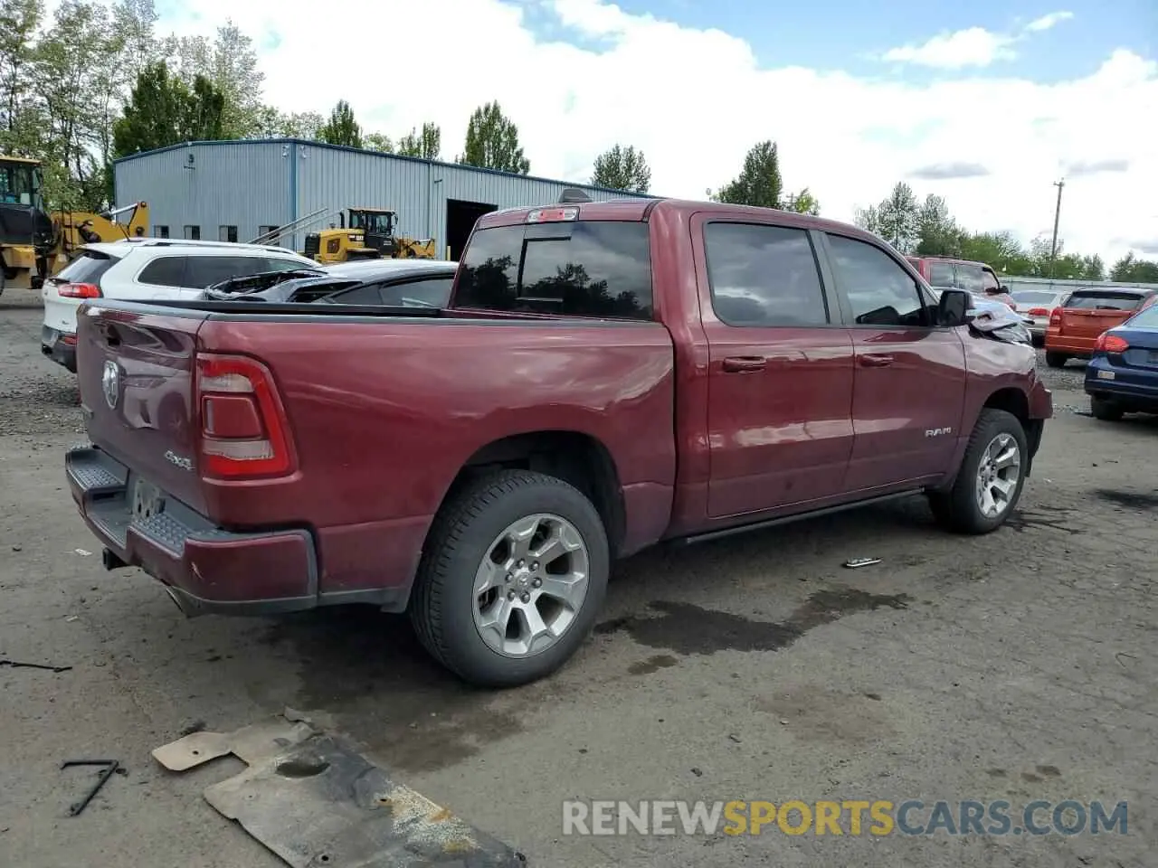 3 Photograph of a damaged car 1C6SRFFT2KN626164 RAM 1500 2019