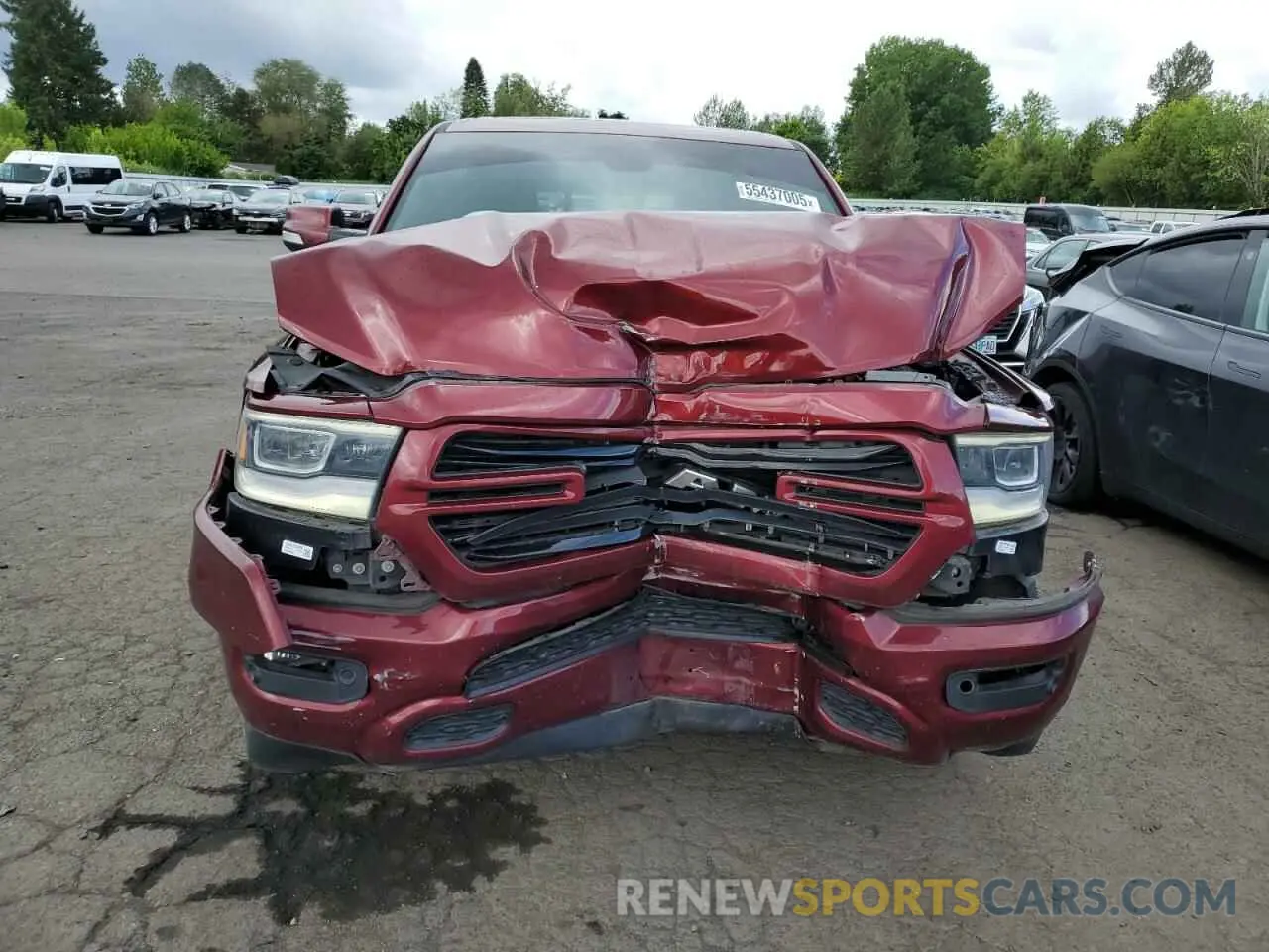 5 Photograph of a damaged car 1C6SRFFT2KN626164 RAM 1500 2019