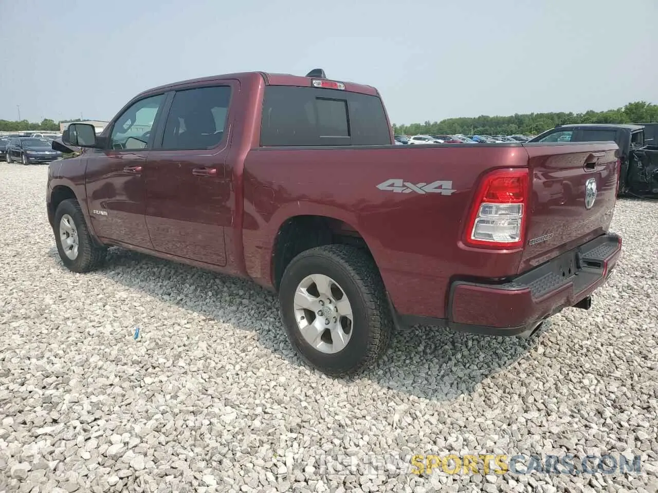 2 Photograph of a damaged car 1C6SRFFT2KN677017 RAM 1500 2019