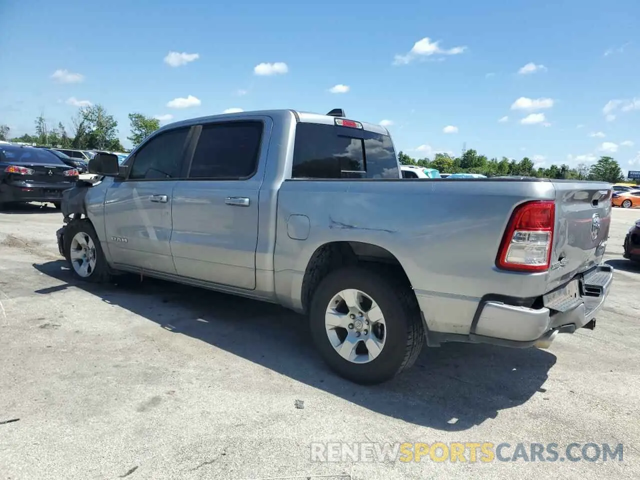 2 Photograph of a damaged car 1C6SRFFT2KN742416 RAM 1500 2019