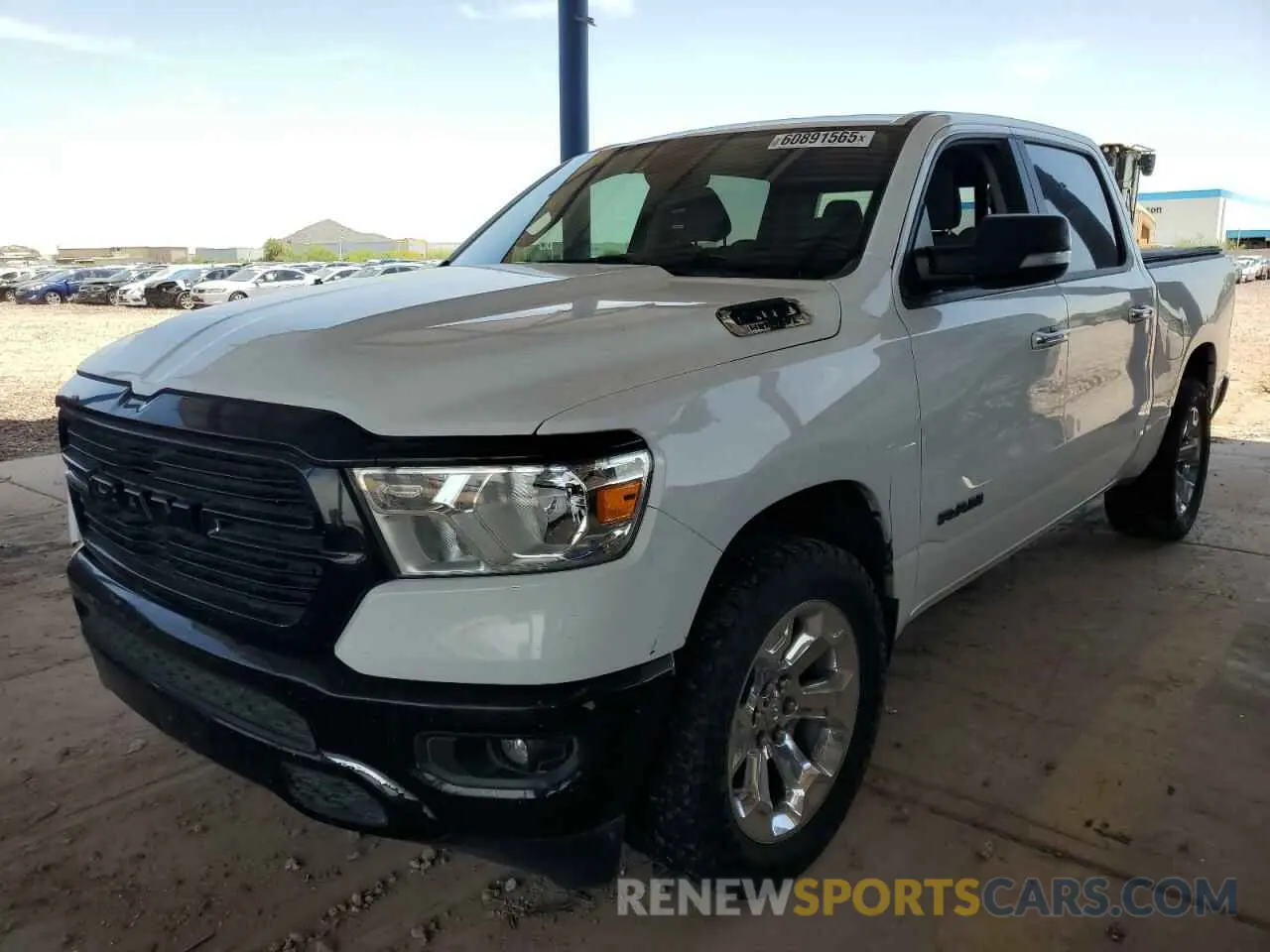 1 Photograph of a damaged car 1C6SRFFT2KN780244 RAM 1500 2019