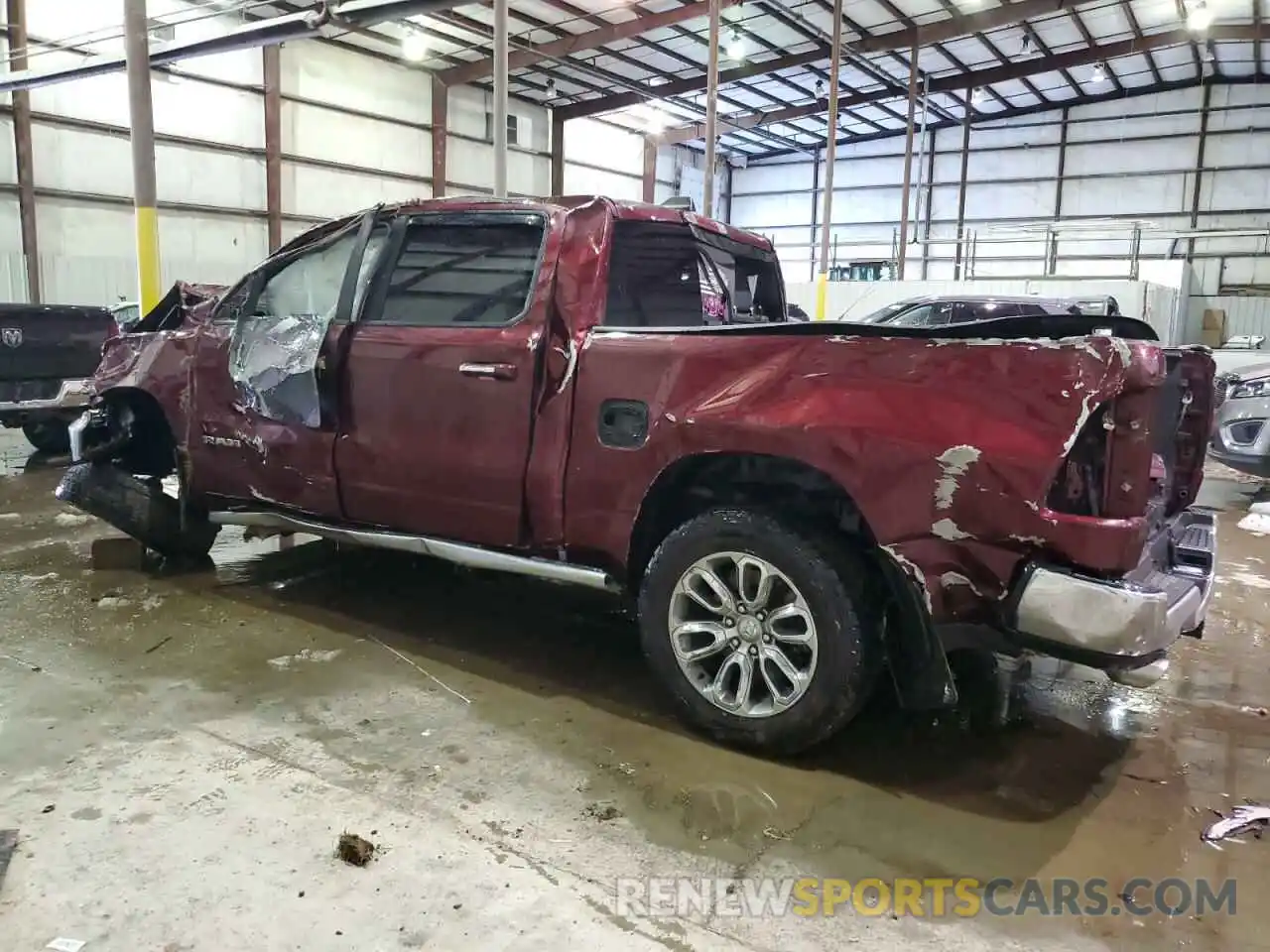 2 Photograph of a damaged car 1C6SRFFT3KN536442 RAM 1500 2019