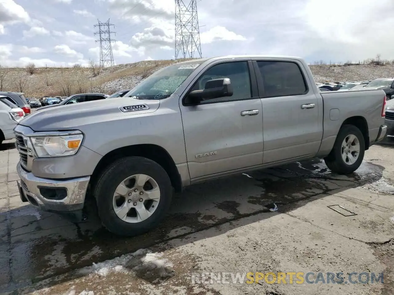 1 Photograph of a damaged car 1C6SRFFT3KN540734 RAM 1500 2019